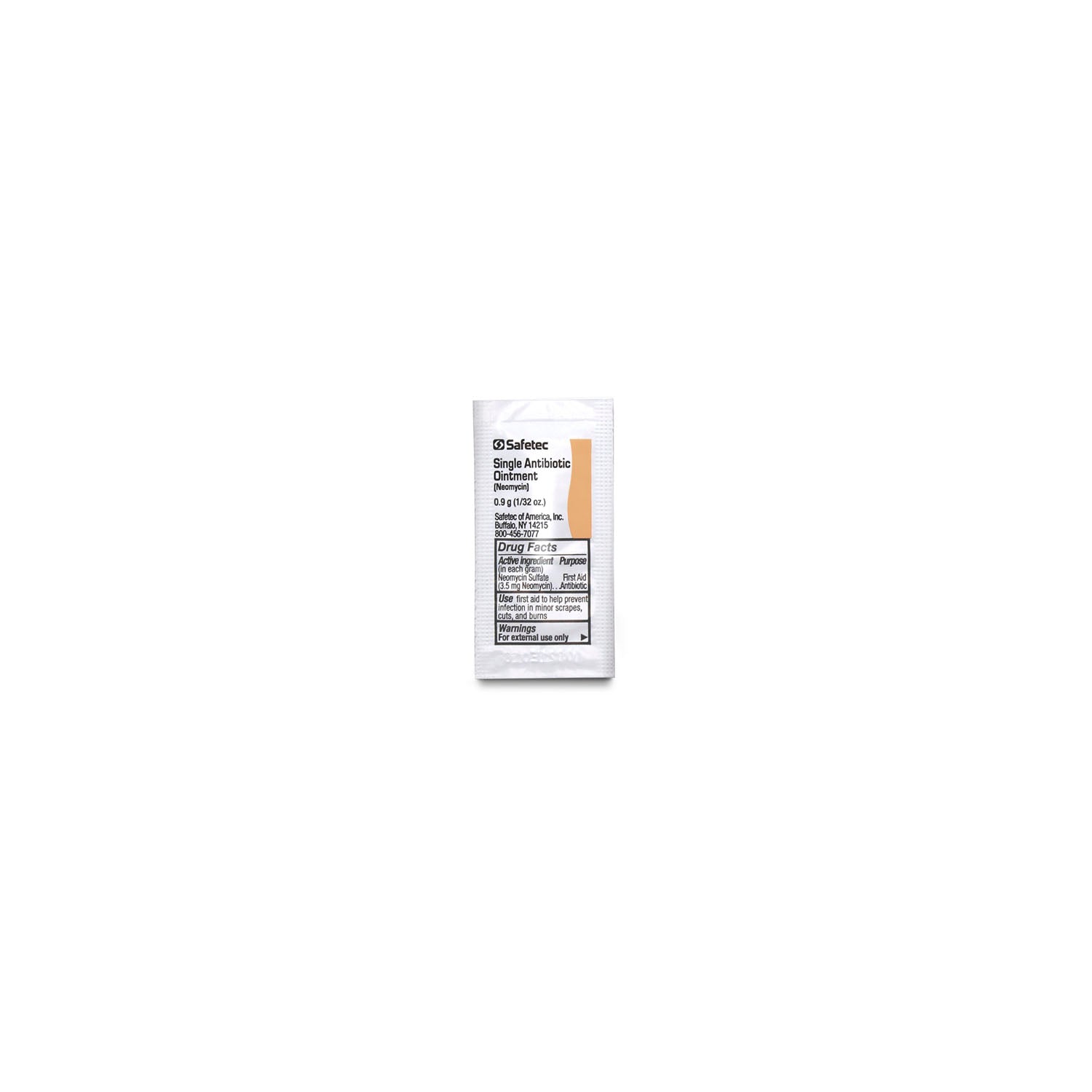 53604 - Safetec of America - Single Neomycin .9g Pouch, bulk 2000 pch/cs (Not Available for Sale into Canada)    , cs