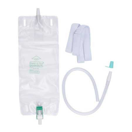 191455 - Bard - Bard Dispoz-a-Bag Urinary Leg Bag with Flip-Flo Valve, 18'' Tubing and Fabric Straps, without Sample Port, 950 mL, Case of 50, (CS)