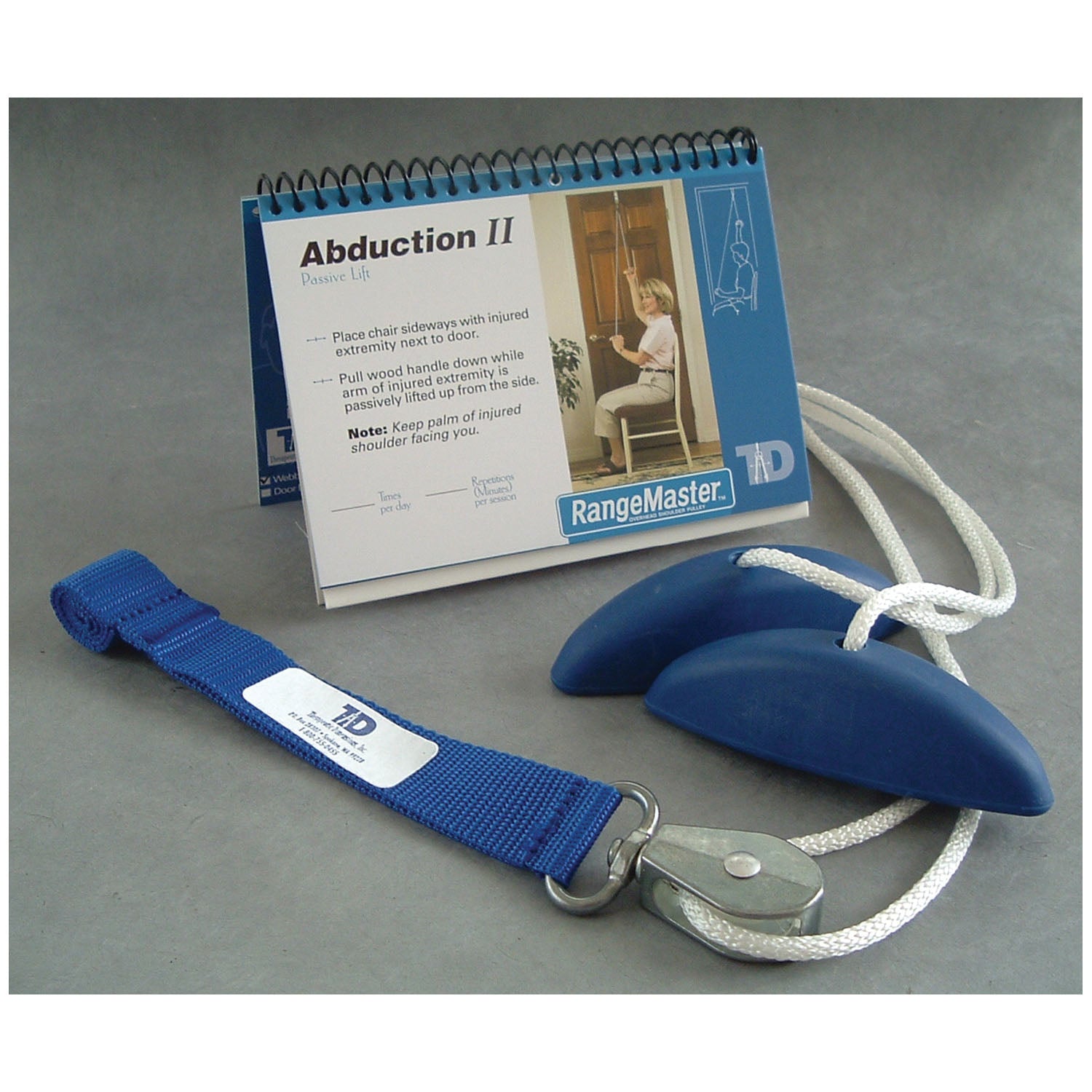 MRHWS - Therapeutic Dimensions, Inc. - Shoulder Pulley with Webbing Door Strap & Molded Rubber Handle (023039)    , ea