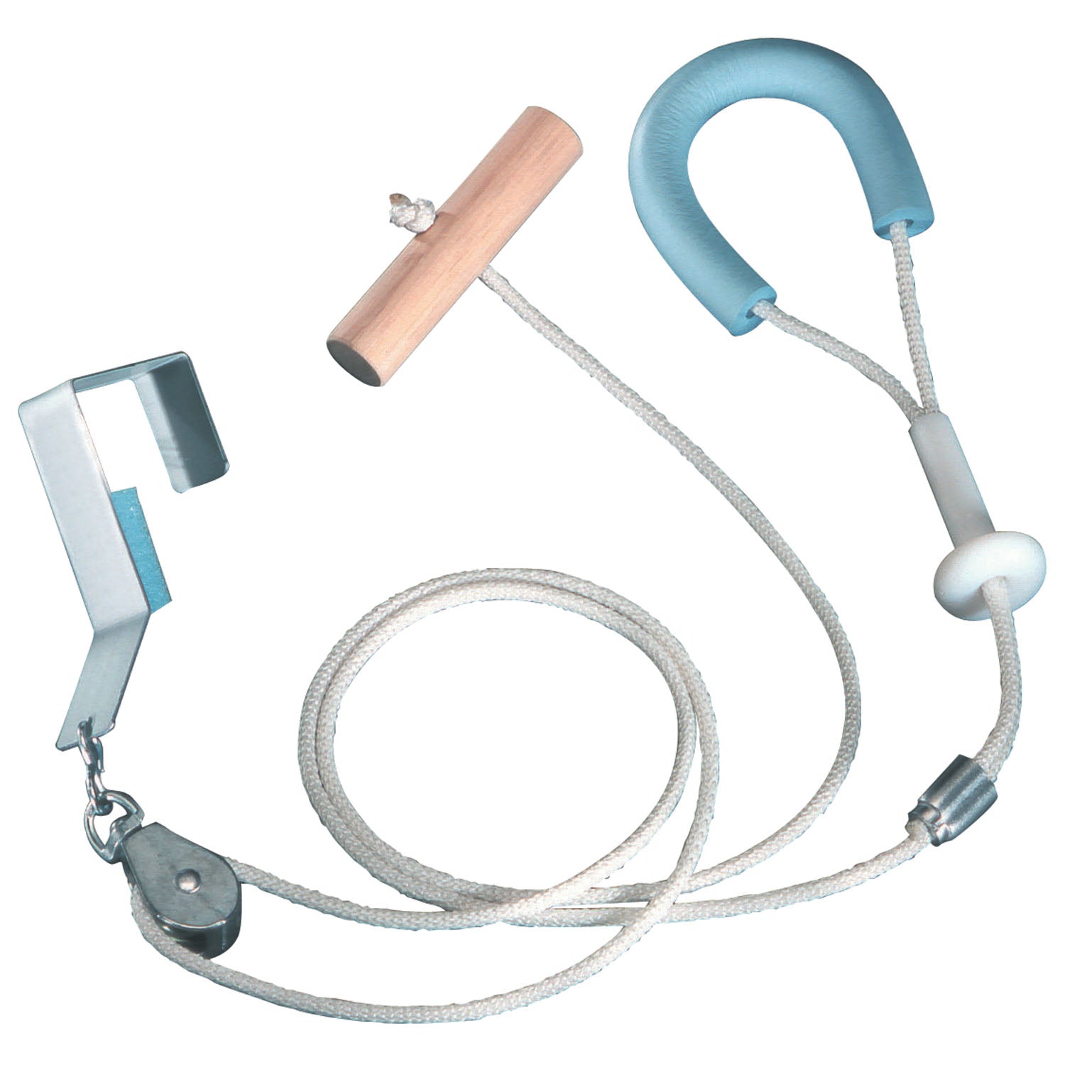 PZMB - Therapeutic Dimensions, Inc. - Pull-Easy Shoulder Pulley with Grip-Free Hold & Metal Door Bracket (023022)    , ea