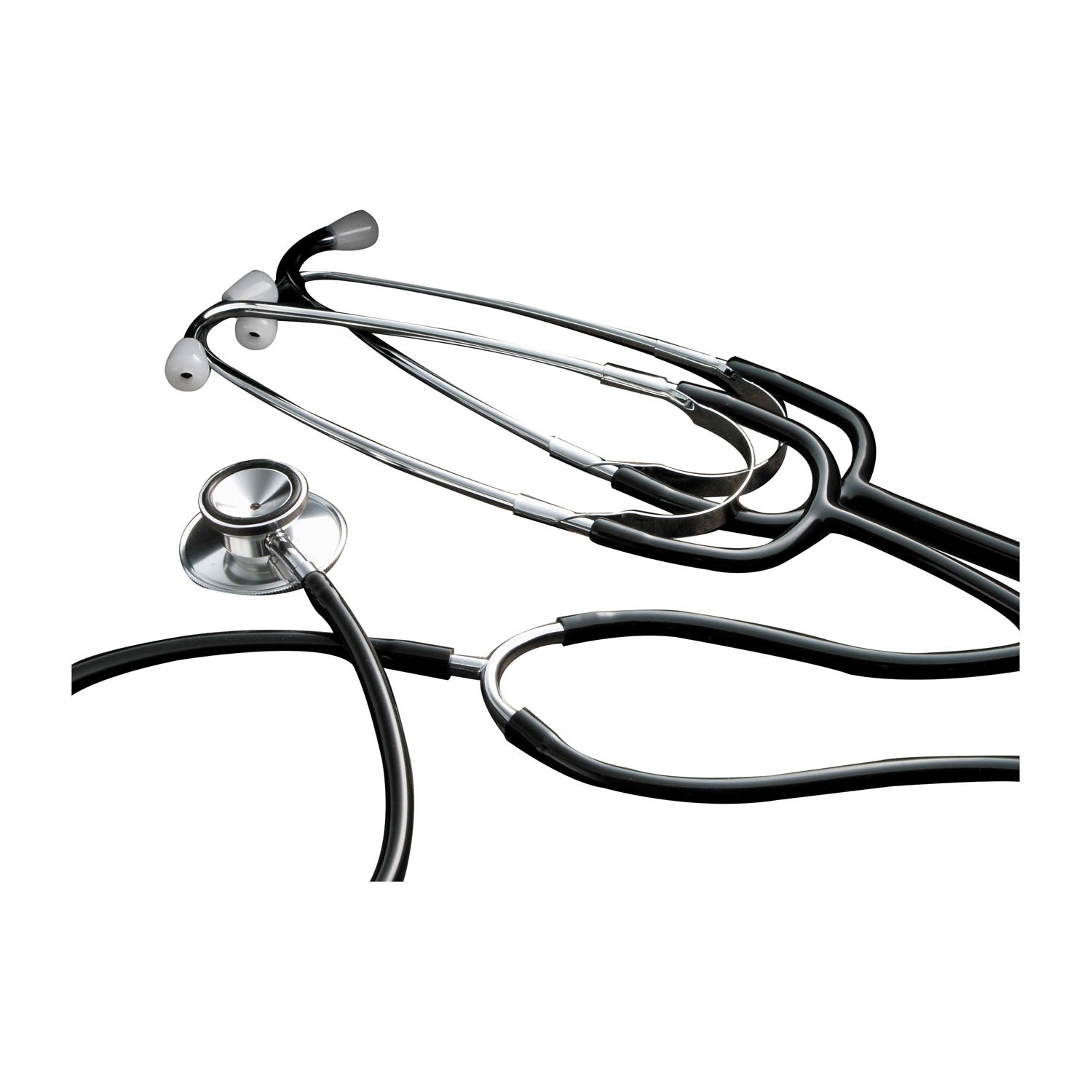 1204 - Dukal Corporation - Teaching Dual Head Stethoscope, Aluminum, Black, 2HD, 22", ea    , ea