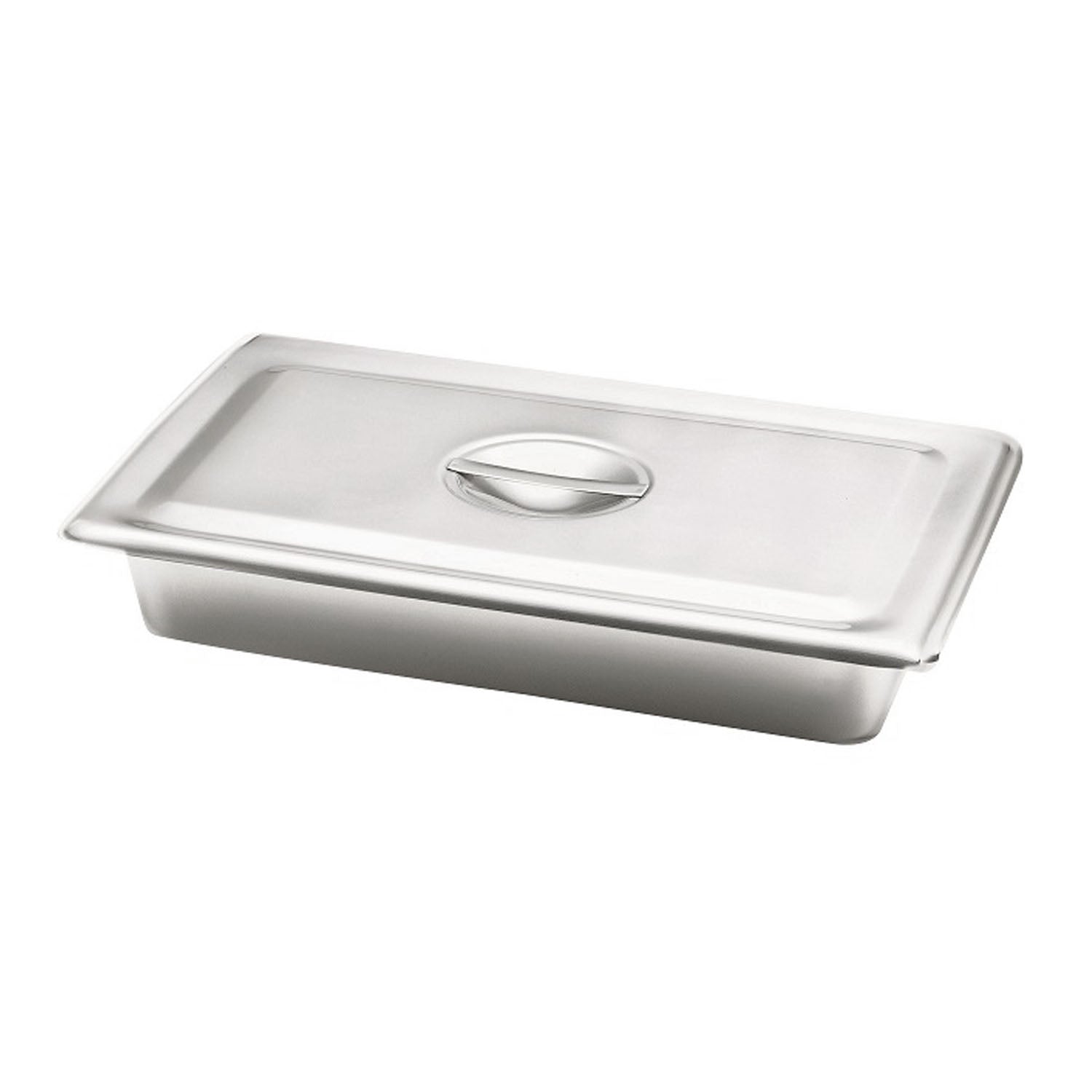 4256 - Dukal Corporation - Instrument Tray, Recess Grip, 12 1/8" x 7 5/8" x 2", Stainless Steel    , ea