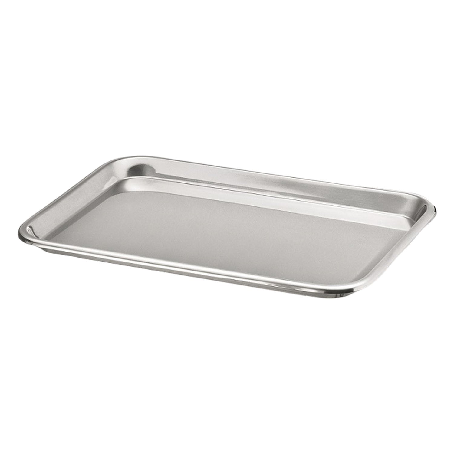 4261 - Dukal Corporation - Flat Instrument Tray, 13 5/8" x 9¾" x 5/8", Stainless Steel    , ea