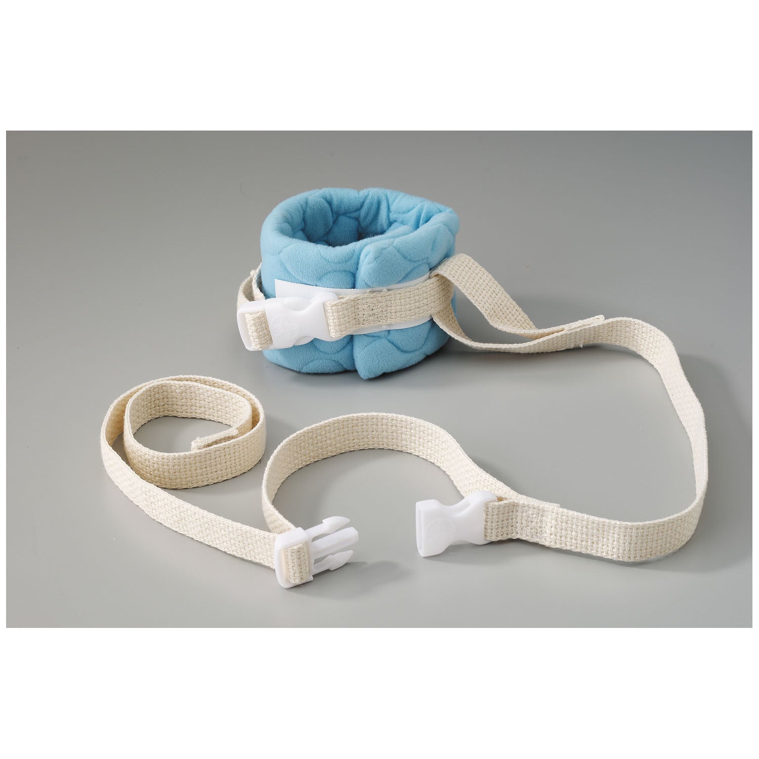 2552 - TIDI Products, LLC - Muñequera Posey, talla única, hebilla de velcro/liberación rápida, 1 correa, lavable a máquina, tela acolchada, azul (solo EE. UU. continentales y Hawái)