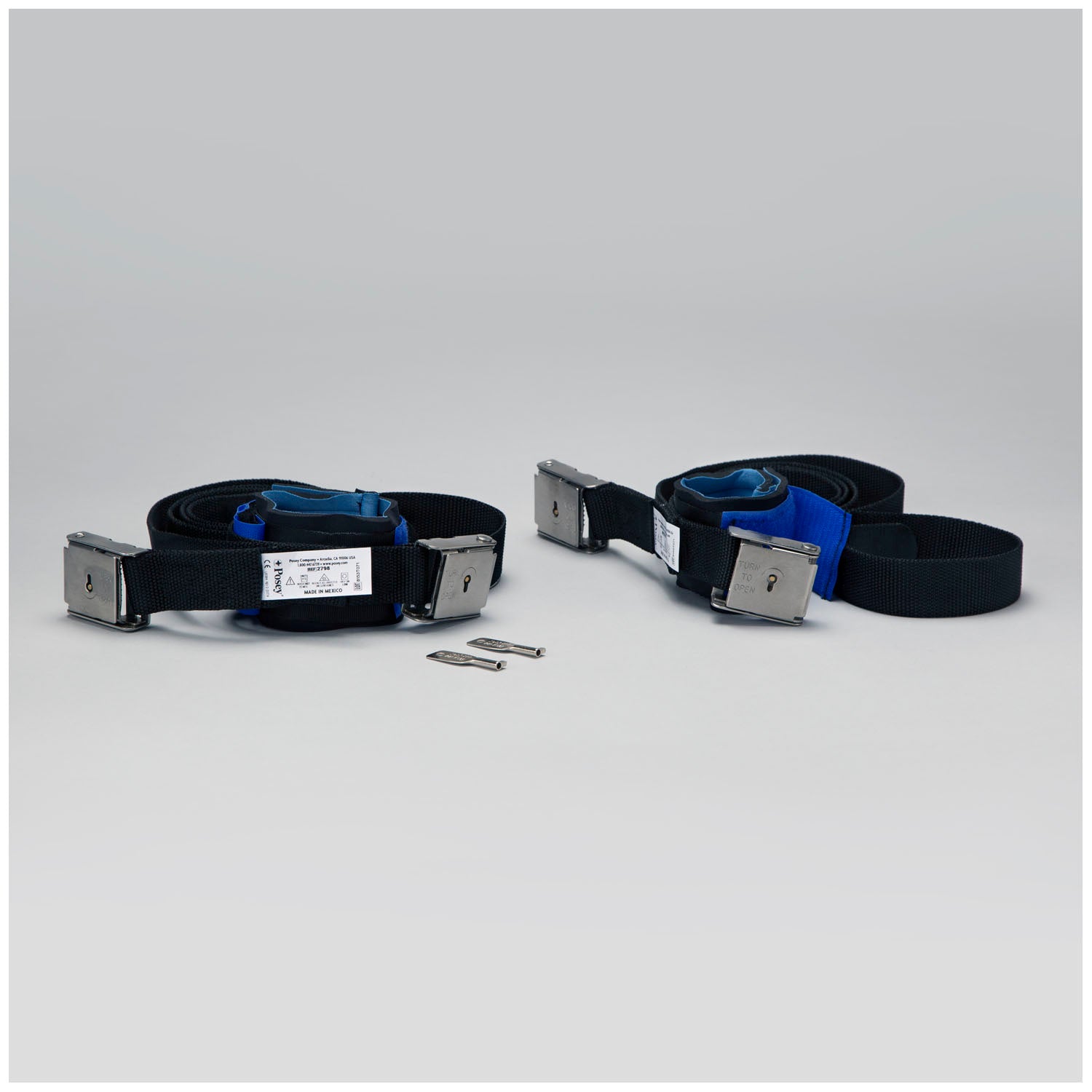 2798 - TIDI Products, LLC - Posey Wrist Restraint, Twice-as-Tough, Once Size Fits Most, Buckle Lock, 1-Strap, Neoprene, Blue (Continental US + HI Only)    , pr
