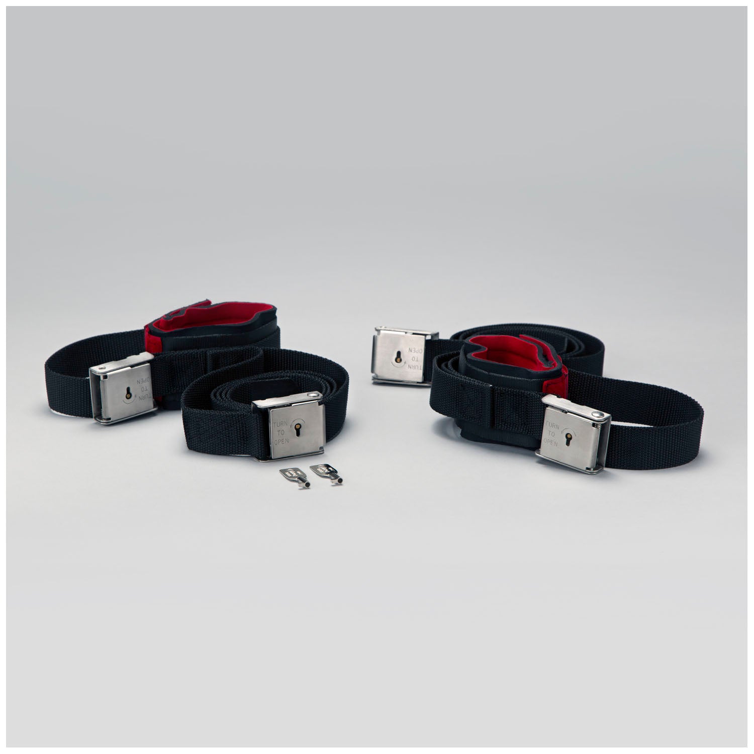 2799 - TIDI Products, LLC - Posey Ankle Restraint, Twice-as-Tough, Once Size Fits Most, Buckle Lock, 1-Strap, Neoprene, Red (Continental US + HI Only)    , pr