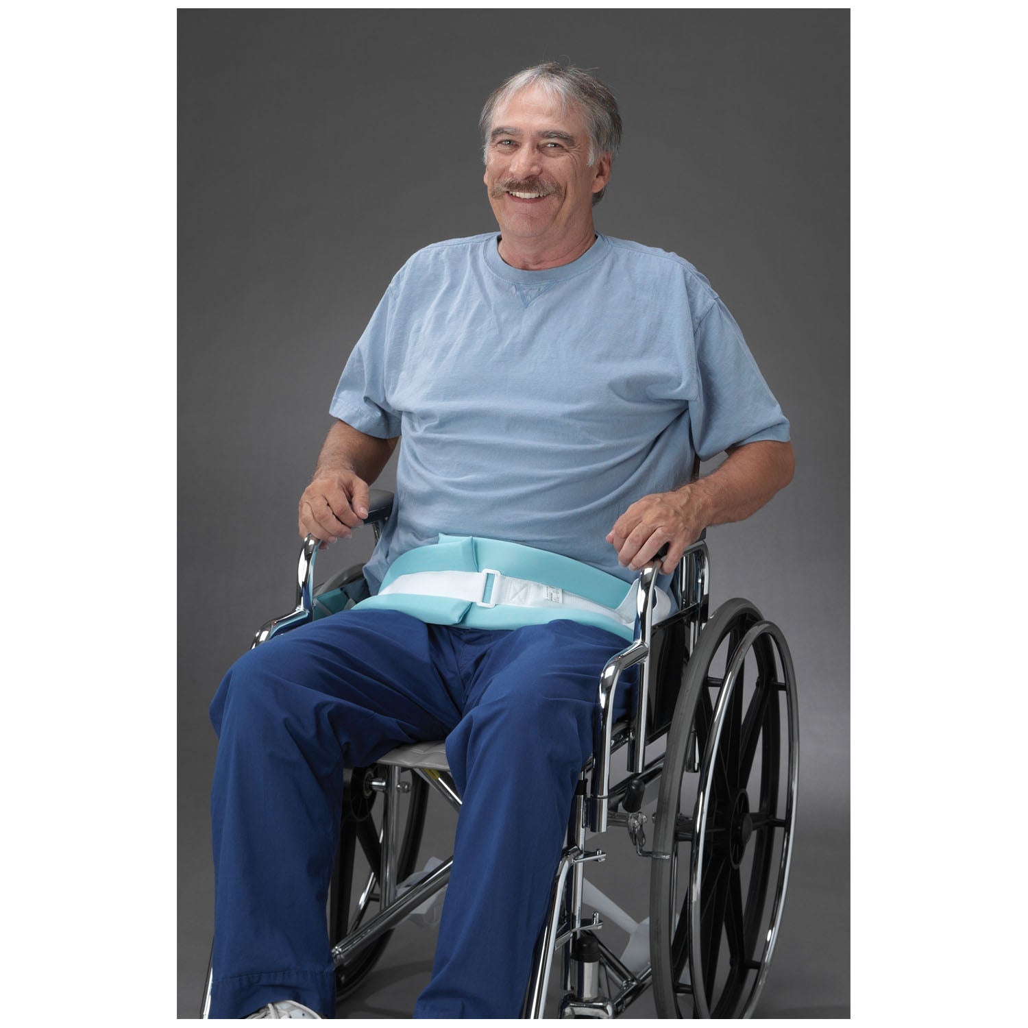 4126V - TIDI Products, LLC - Posey Self-Releasing Padded Belts, w/ Hook and Loop, 2-Piece, Fits waist up to 60in (Continental US + HI Only)    , ea