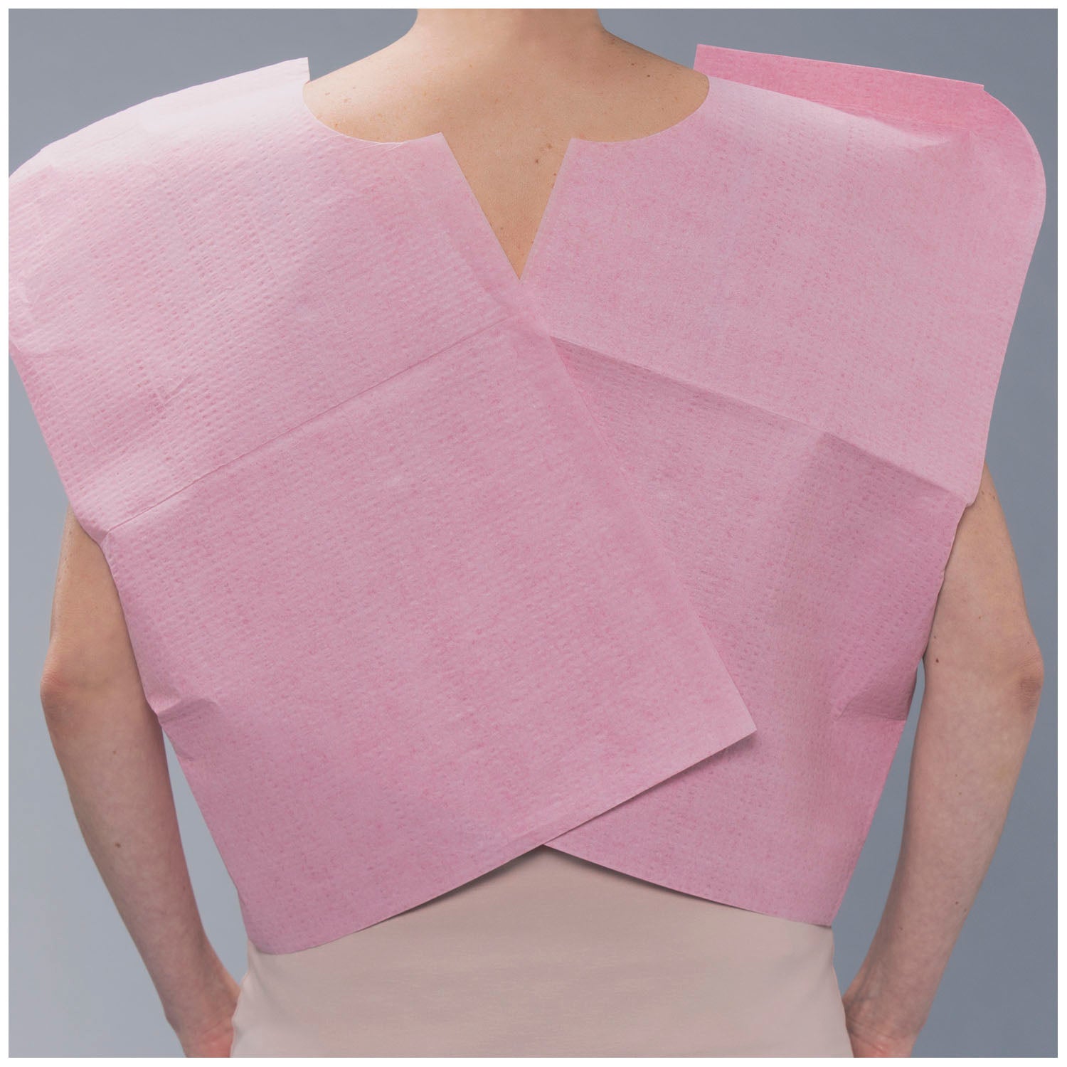 910516 - TIDI Products, LLC - Exam Cape, 30" x 21", Mauve, T/P/T, 100/cs    , cs