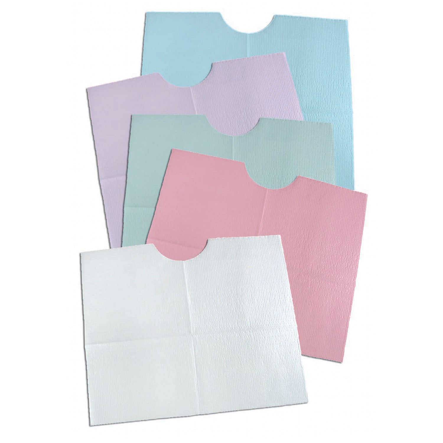 917901 - TIDI Products, LLC - Contour Bib, 18" x 22", 3-Ply, White, 400/cs    , cs