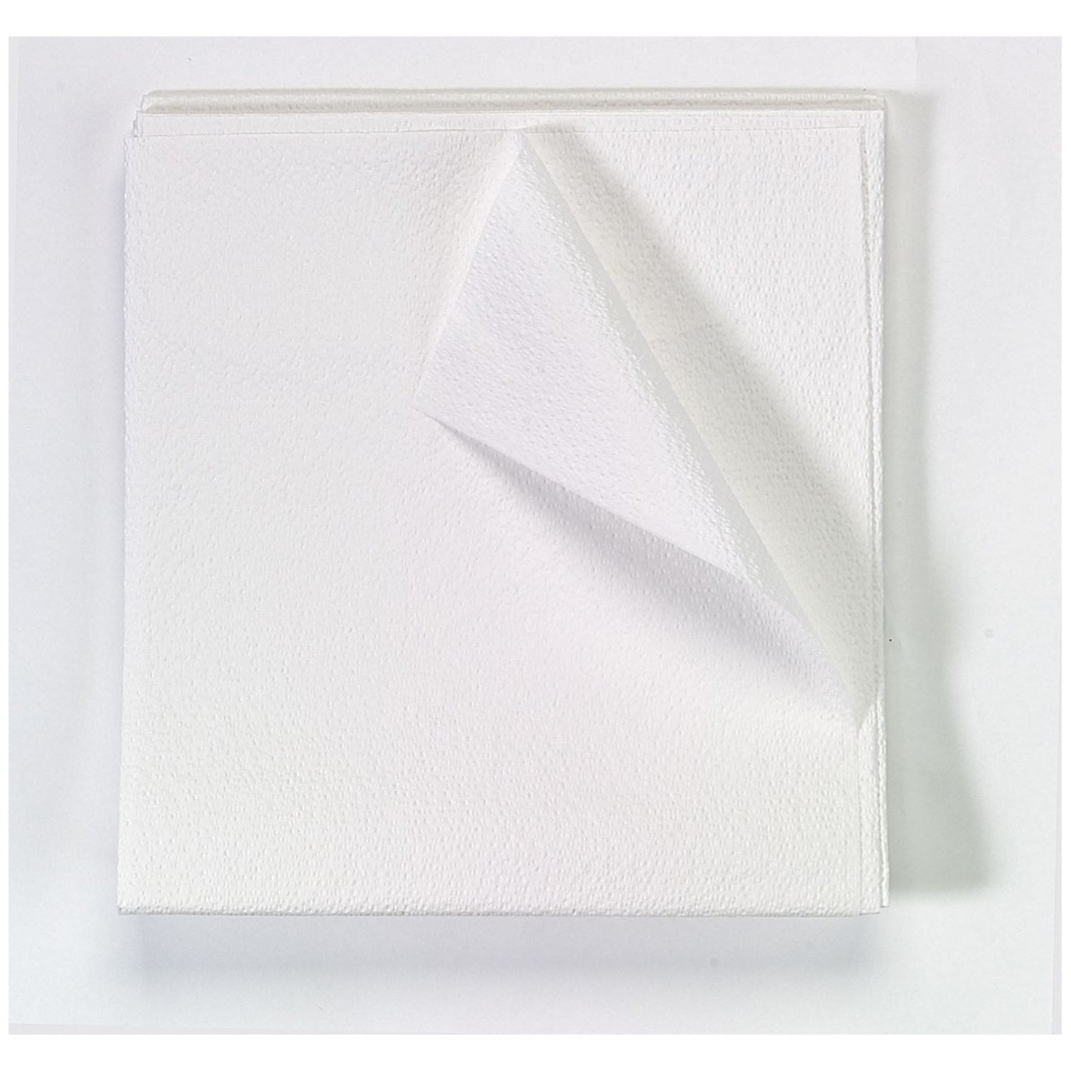 919372 - TIDI Products, LLC - Stretcher Sheet, 40" x 72", Polyethylene Film Back, White, 50/cs    , cs