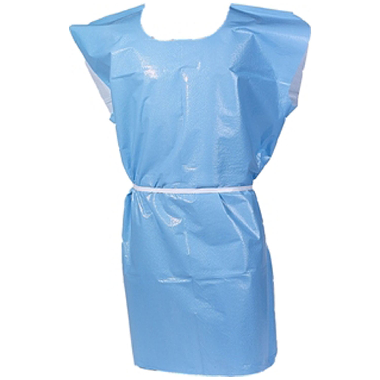 980844 - TIDI Products, LLC - Exam Gown, 2-Ply, T/P, 30" x 42", Sky Blue, 50/cs    , cs