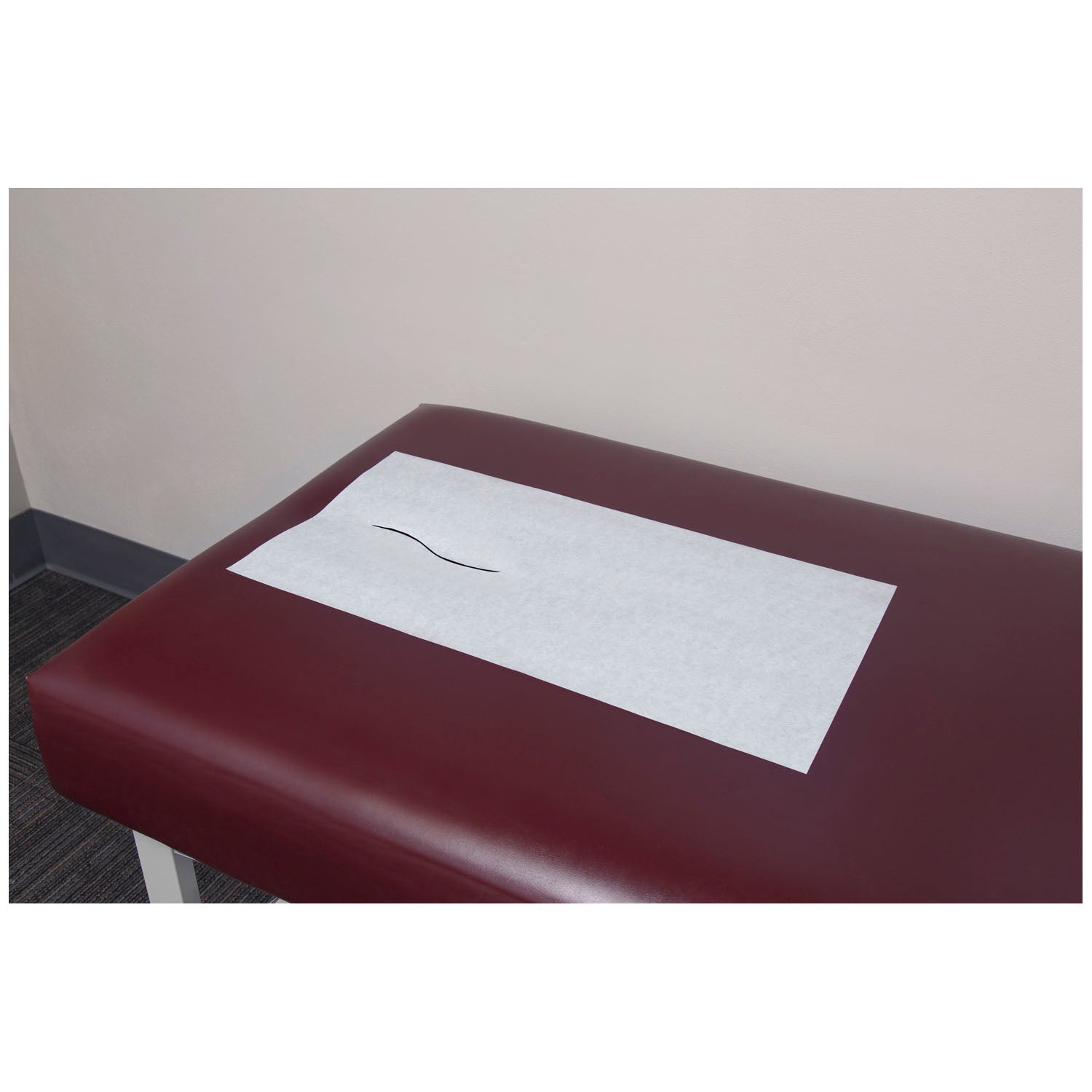 980883 - TIDI Products, LLC - Headrest Sheet, White, Facial Slit, 12" x 24", 1000/cs    , cs