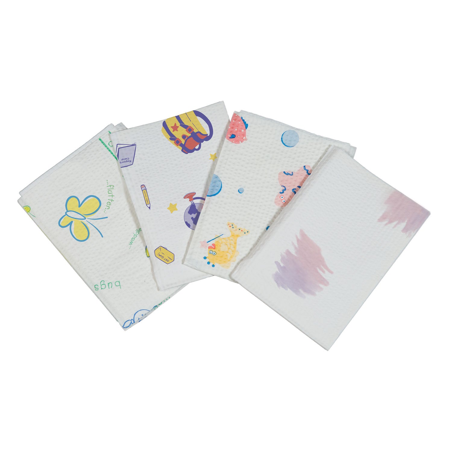 981410 - TIDI Products, LLC - Bib, 10" x 13", 2-Ply + Poly, Pediatric Print, Bugs N Things, 250/cs    , cs