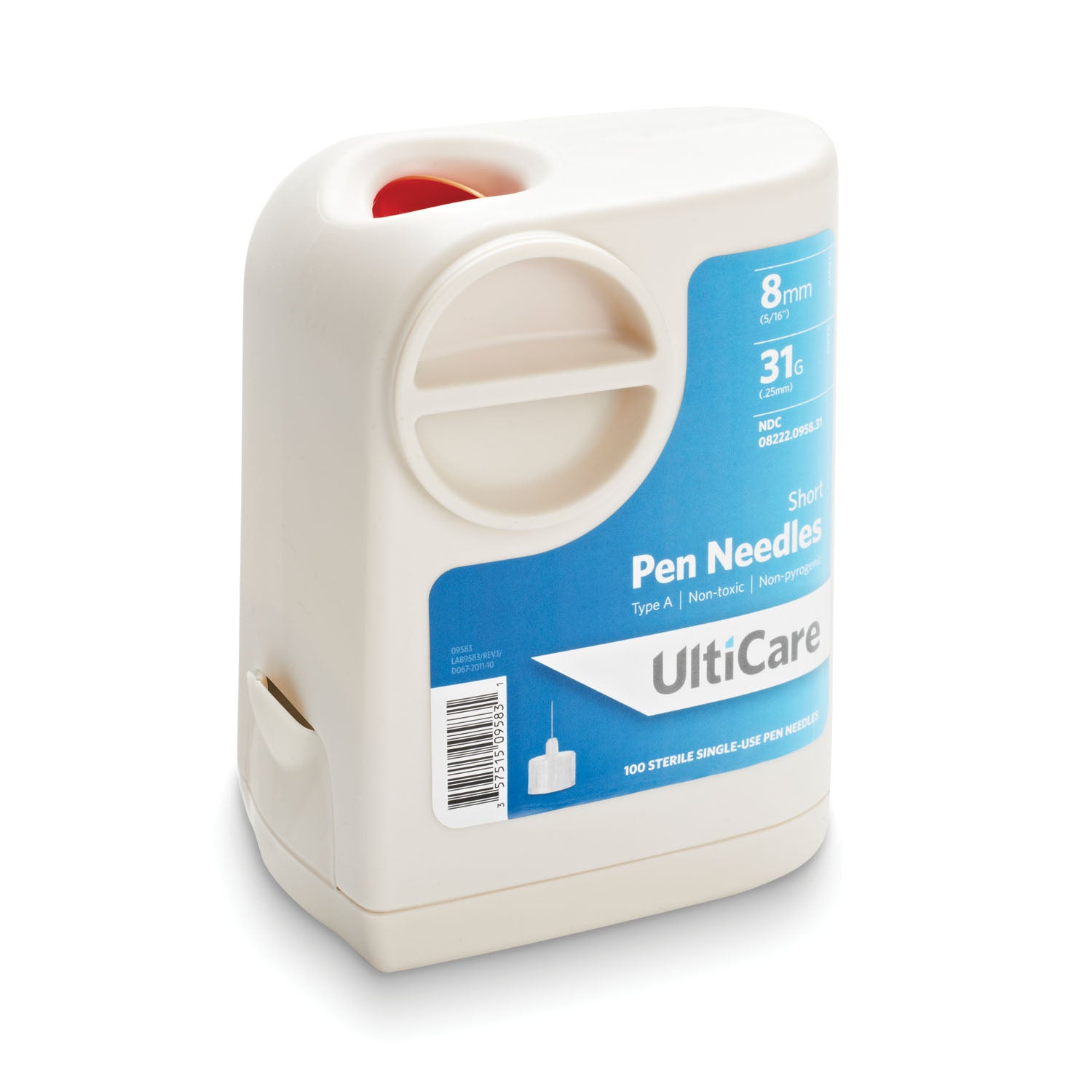 9583 - UltiMed, Inc. - Pen Needle, 8mm Depth, 31G x 5/16", 100/bx    , bx