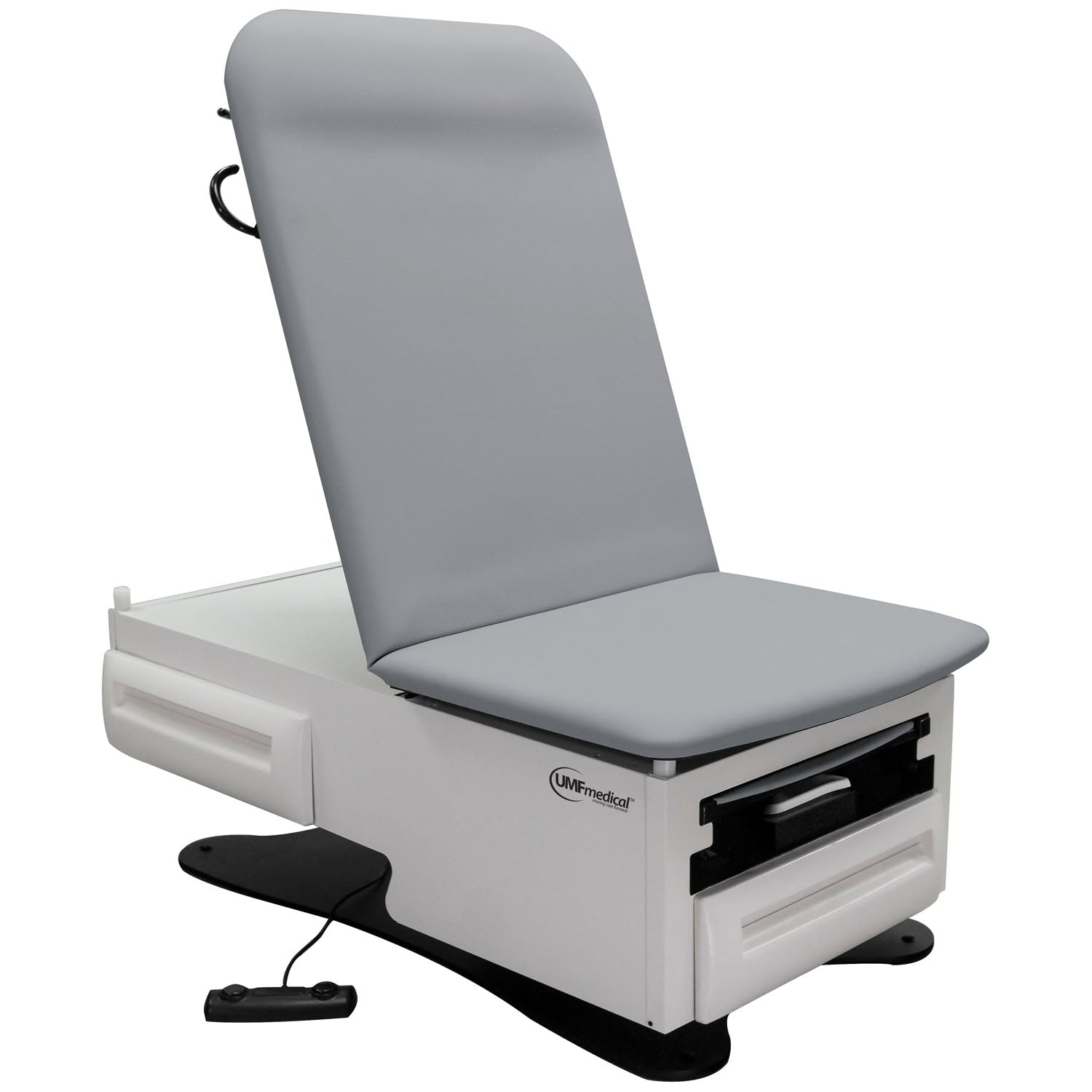 3001 - UMF Medical - Exam Table, ADA Model 3001 with Pneumatic Backrest, Seamless Upholstered Top, Foot Control, Front Storage Drawer, Rear Reversible Storage Drawer, Available in 16 Colors (DROP SHIP ONLY)    , ea