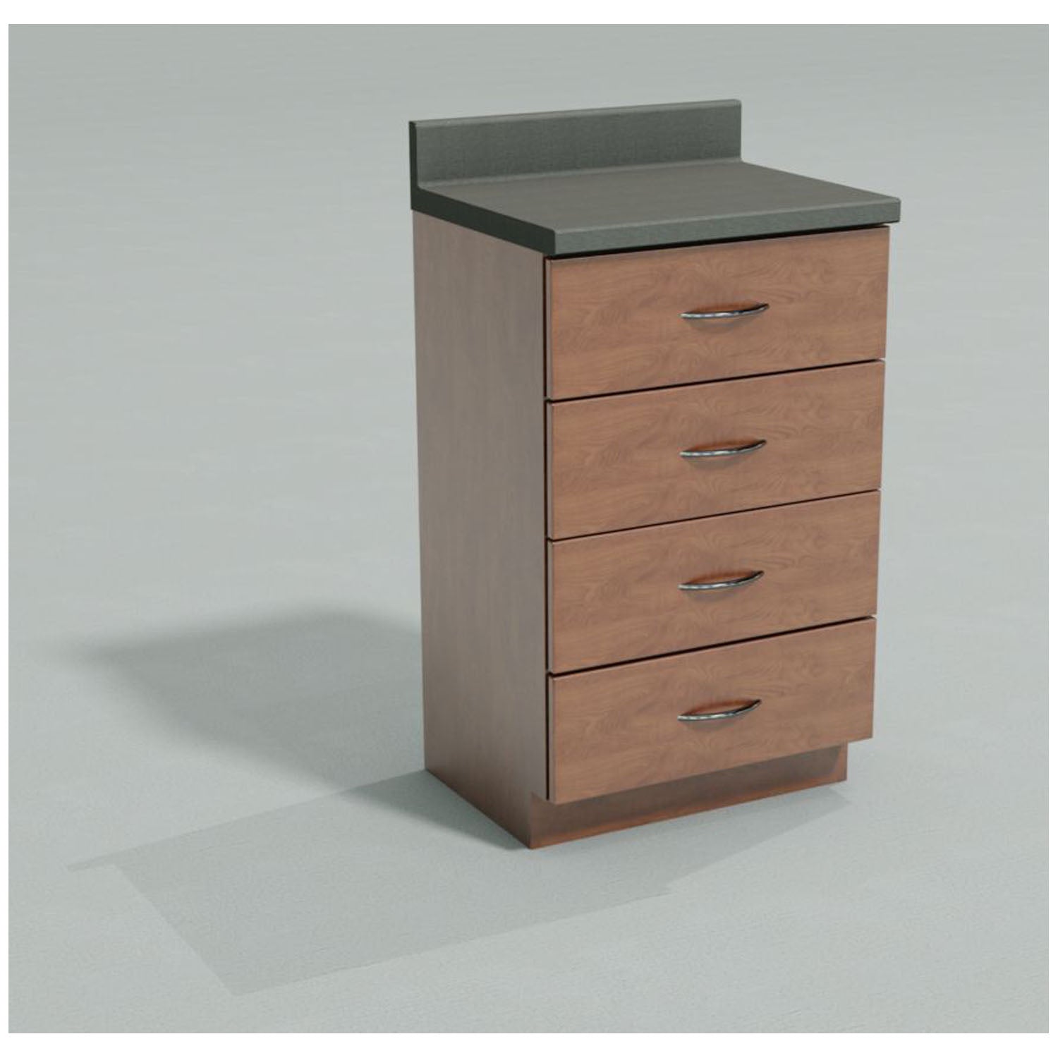 6004 - UMF Medical - Base Cabinet, Steel, 24", Four (4) Drawers, Seamless Countertop, Quiet White (DROP SHIP ONLY)    , ea