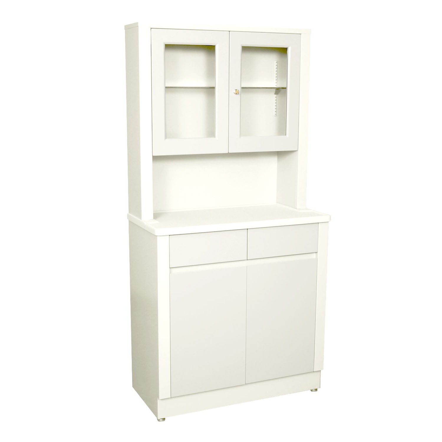 6117 - UMF Medical - Treatment Cabinet, 6117 with Upper Cabinet Section, Two (2) Door, Two (2) Drawers, One (1) Shelf, 32" W x 65" H x 16.25 D, Quiet White (DROP SHIP ONLY)    , ea