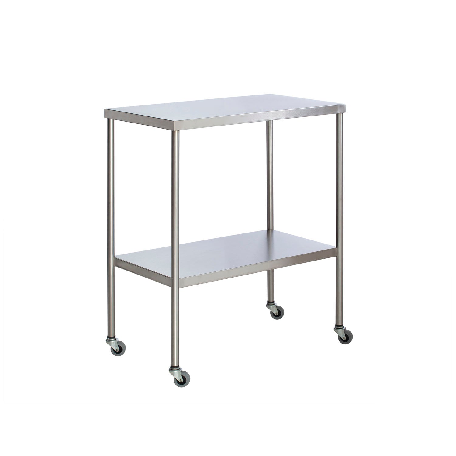 SS8012 - UMF Medical - Mesa de instrumentos con estante, acero inoxidable, 18" x 33" (SOLO ENVÍO DIRECTO), c/u