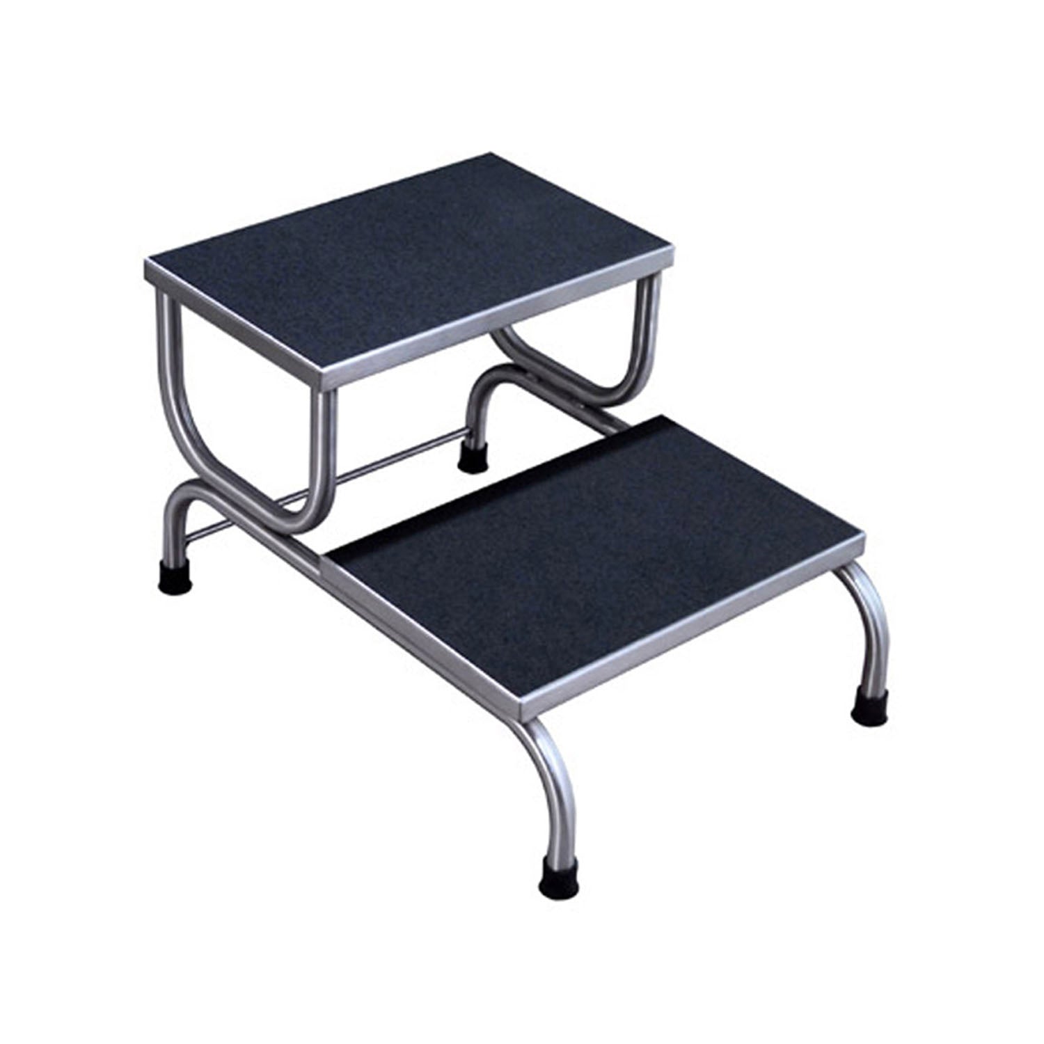 SS8370 - UMF Medical - Step Stool, 2-Step, Stainless Steel, 18"W x 15"H x 25"D (DROP SHIP ONLY)    , ea