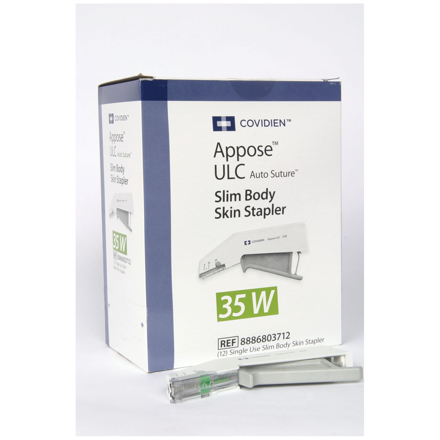 8886803712 - Medtronic/Minimally Invasive Therapies Group - Skin Stapler, 35 Wide Staples, 12/bx (Continental US Only)    , bx
