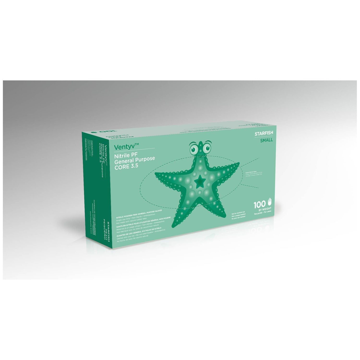 10419102 - Ventyv - Glove, General Purpose, Nitrile, Poly Coated, Textured, Powder-Free (PF), Small, Lavender Blue, 100/bx, 10 bx/cs (96 cs/plt) (Continental US Only) (Not for use in Healthcare)    , cs