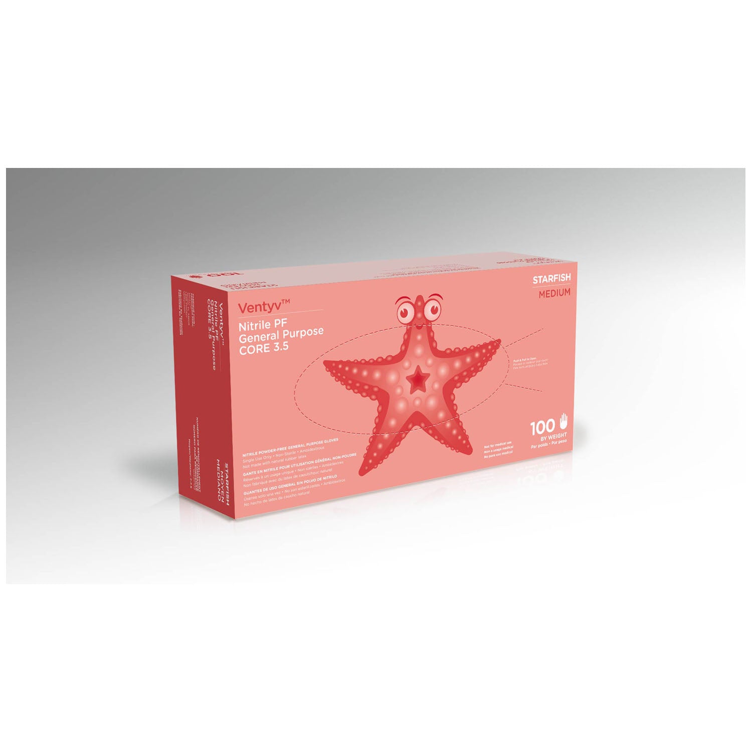 10420102 - Ventyv - Glove, General Purpose, Nitrile, Poly Coated, Textured, Powder-Free (PF), Medium, Lavender Blue, 100/bx, 10 bx/cs (Continental US Only) (Not for use in Healthcare)    , cs
