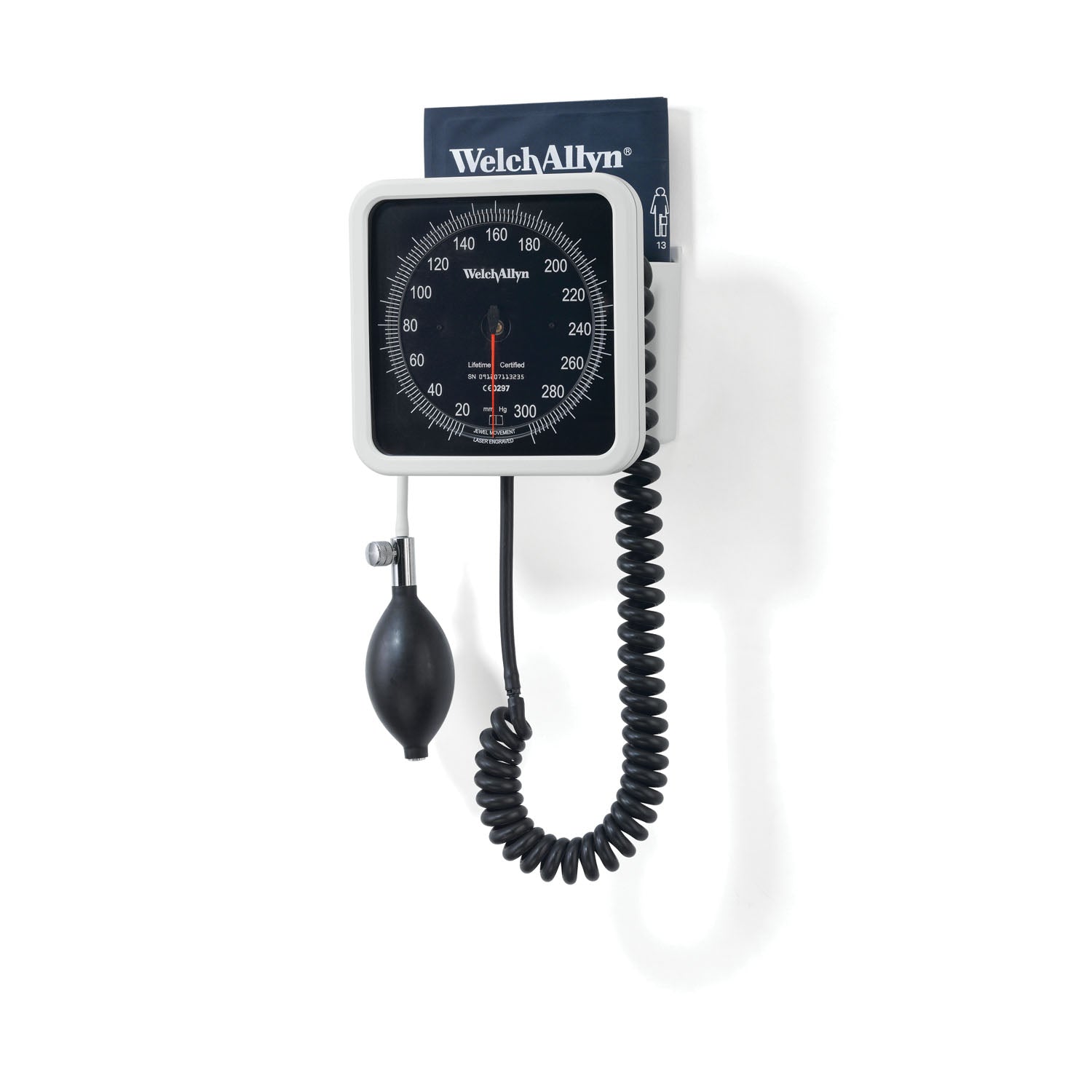 7670-01 - Hillrom - 767 Wall Aneroid & Adult Cuff (US Only)    , ea