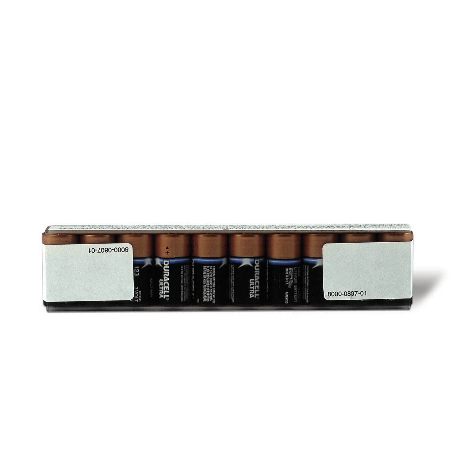 8000-0807-01 - Zoll Medical - Type 123 Lithium Batteries, 10/pk (091221) (HAZMAT Fees Apply, cannot ship via Air or to AK, GU, HI, MP, PR, VI)  REQUIRES HAZMAT SHIPMENT , pk