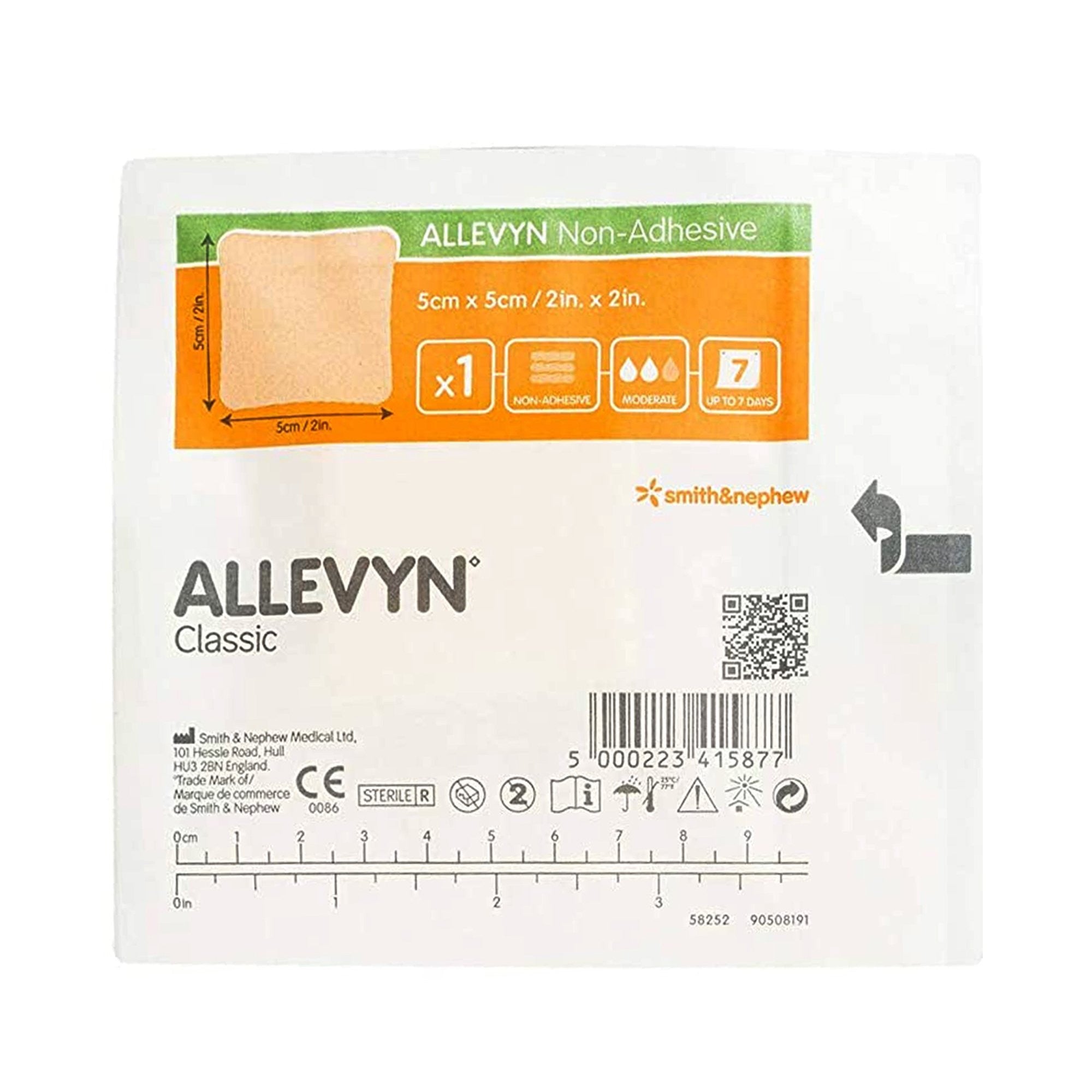 222289 - Allevyn - Allevyn Foam Dressing 2 X 2 Inch Without Border Film Backing Nonadhesive Square Sterile, 66007643, Case of 60, (CS)