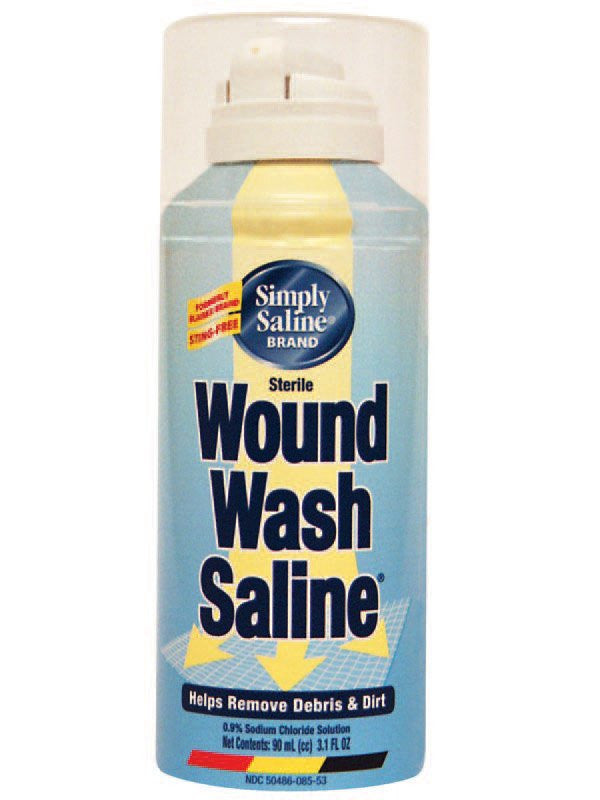 836408 - Simply - Simply Saline Wound Wash Wound Cleanser 3 oz. Spray Can, Sterile Pack of 1, (EA)