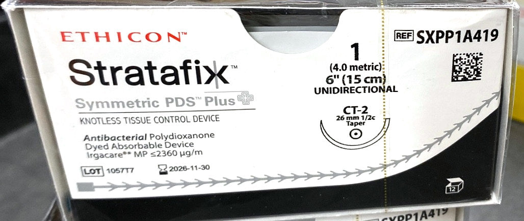 SXPP1A419 - ETHICON - Violet Antibacterial Polydioxanone, Knotless Tissue Control Device, (BX/12)