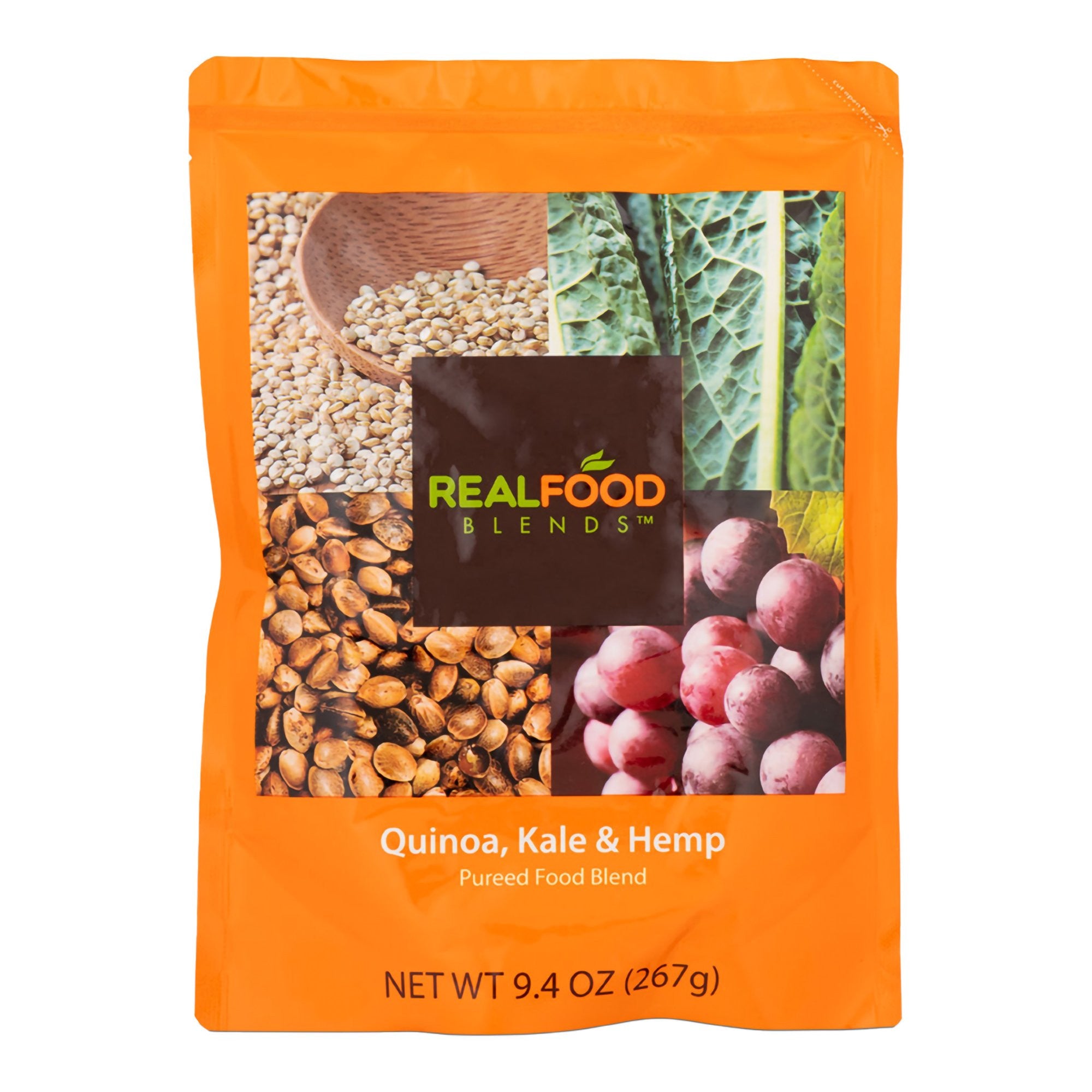 979852 - Real Food Blends - Real Food Blends Tube Feeding Formula Quinoa / Kale / Hemp Flavor Liquid 9.4 oz. Pouch, 176992, Pack of 1, (EA)
