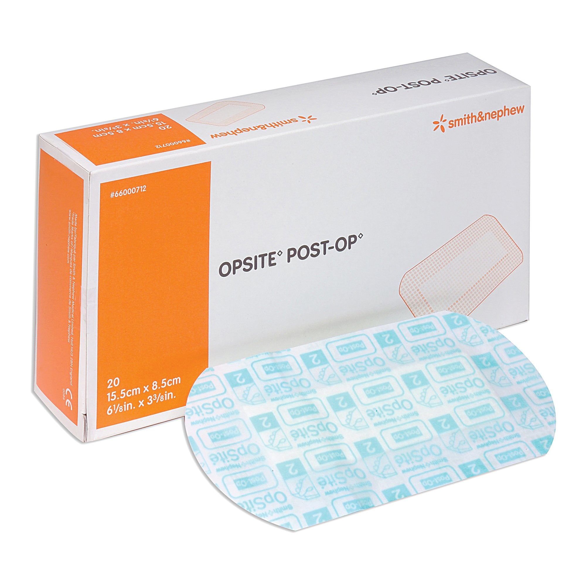 440486 - OpSite - OpSite Post Op Transparent Film Dressing with Pad 3-3/8 X 6-1/8 Inch 3 Tab Delivery Rectangle Sterile, 66000712, Box of 20, (BX)