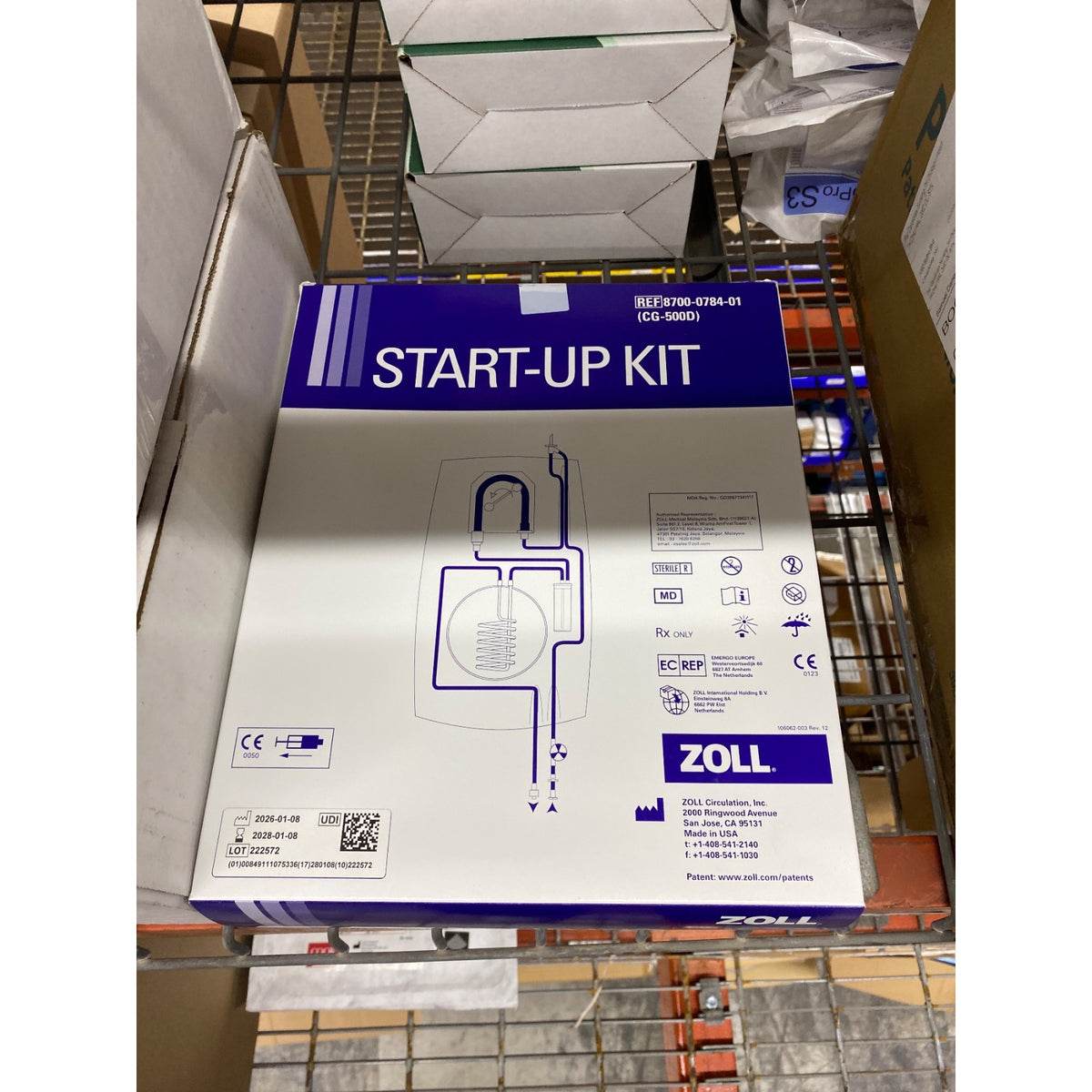 8700-0784-01 - ZOLL - 6 foot tubing set including integral air trap chamber and stainless steel heat exchange coil, (BX/1)