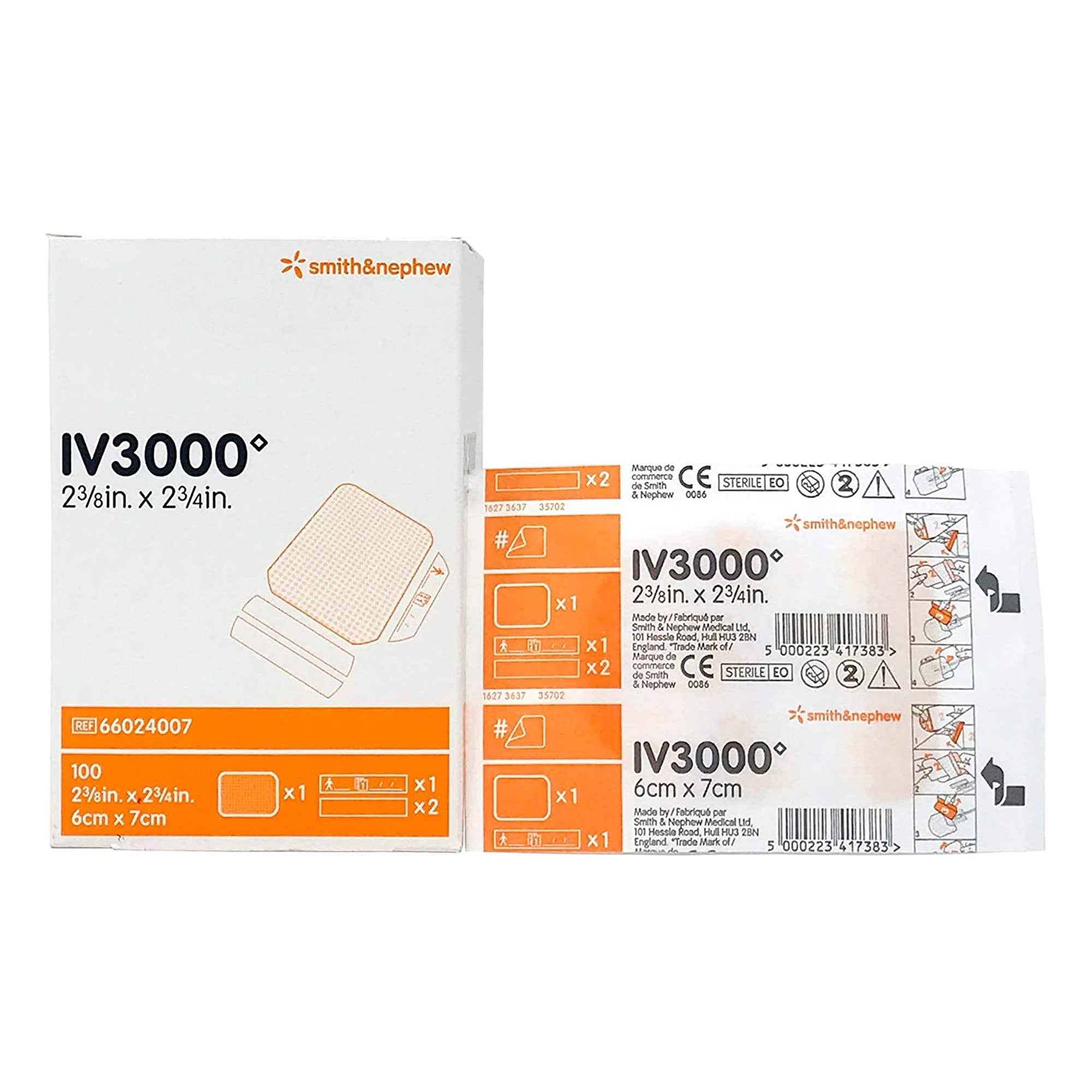 636776 - IV3000 - IV3000 I.V. Dressing REATIC Film 2-3/8 X 2-3/8 Inch Sterile, 66024007, Case of 900, (CS)
