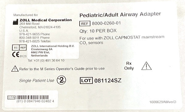 8000-0260-01 - SOL MEDICAL - 847946024024, (BX/10)