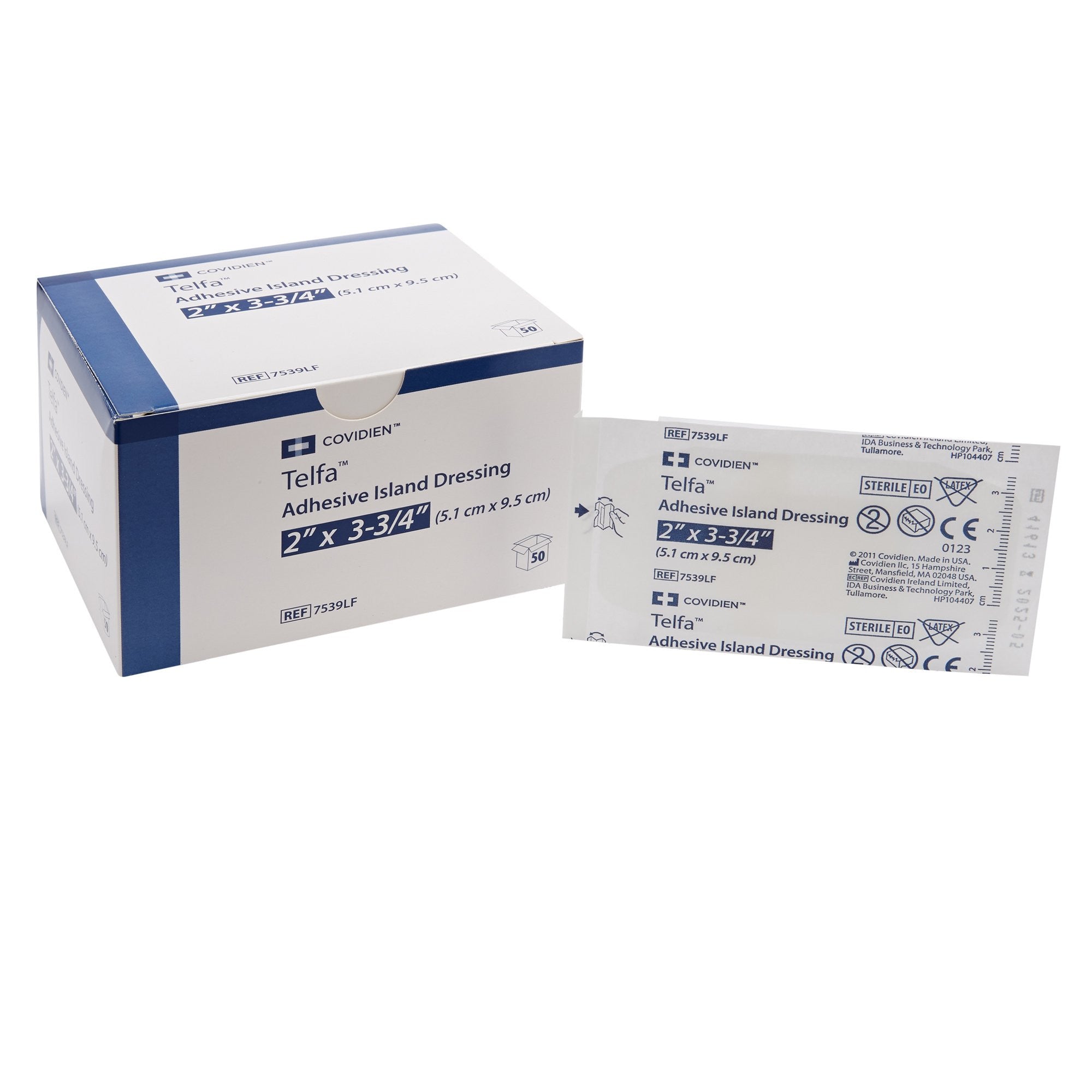 226357 - Telfa - Telfa Island Dressing 2 X 3-3/4 Inch Rectangle Sterile, 7539LF, Case of 400, (CS)