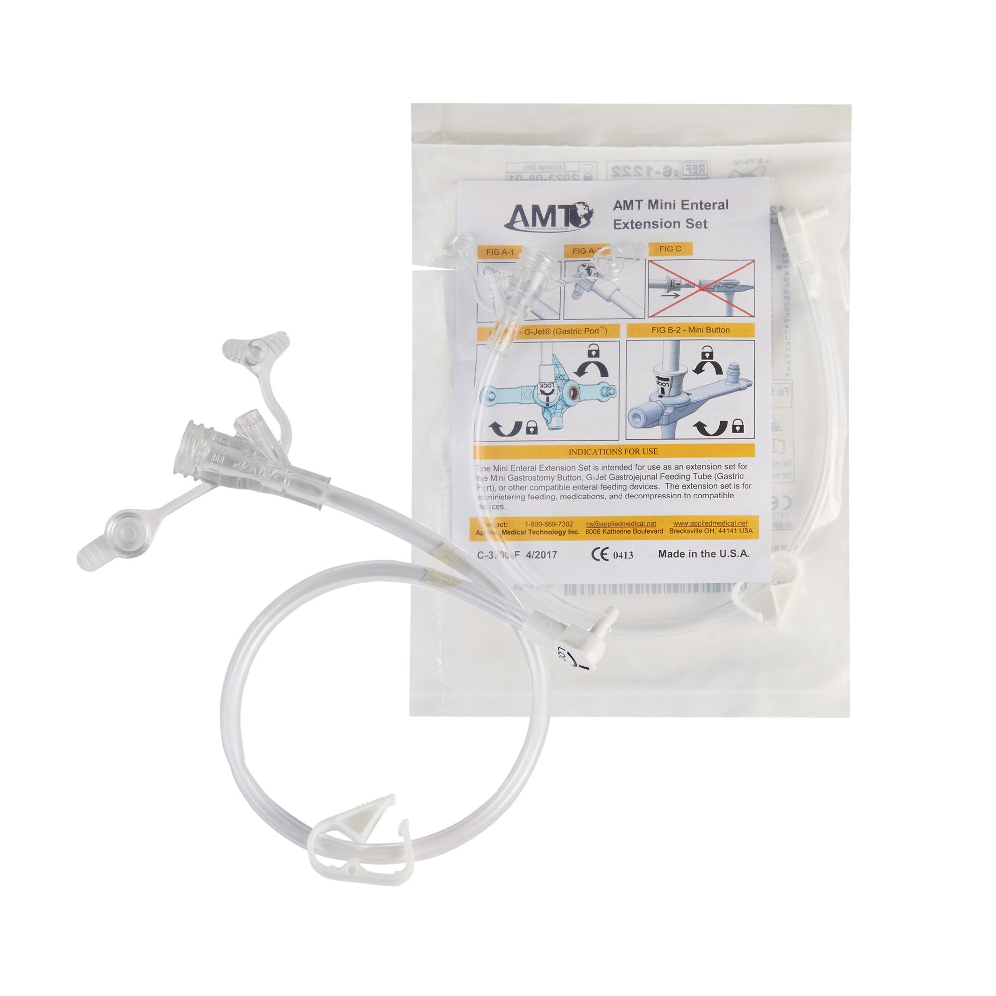 727969 - AMT - AMT Mini Classic Right Angle Connector with Y-Port Adapter 12 Inch, 6-1222, Box of 10, (BX)