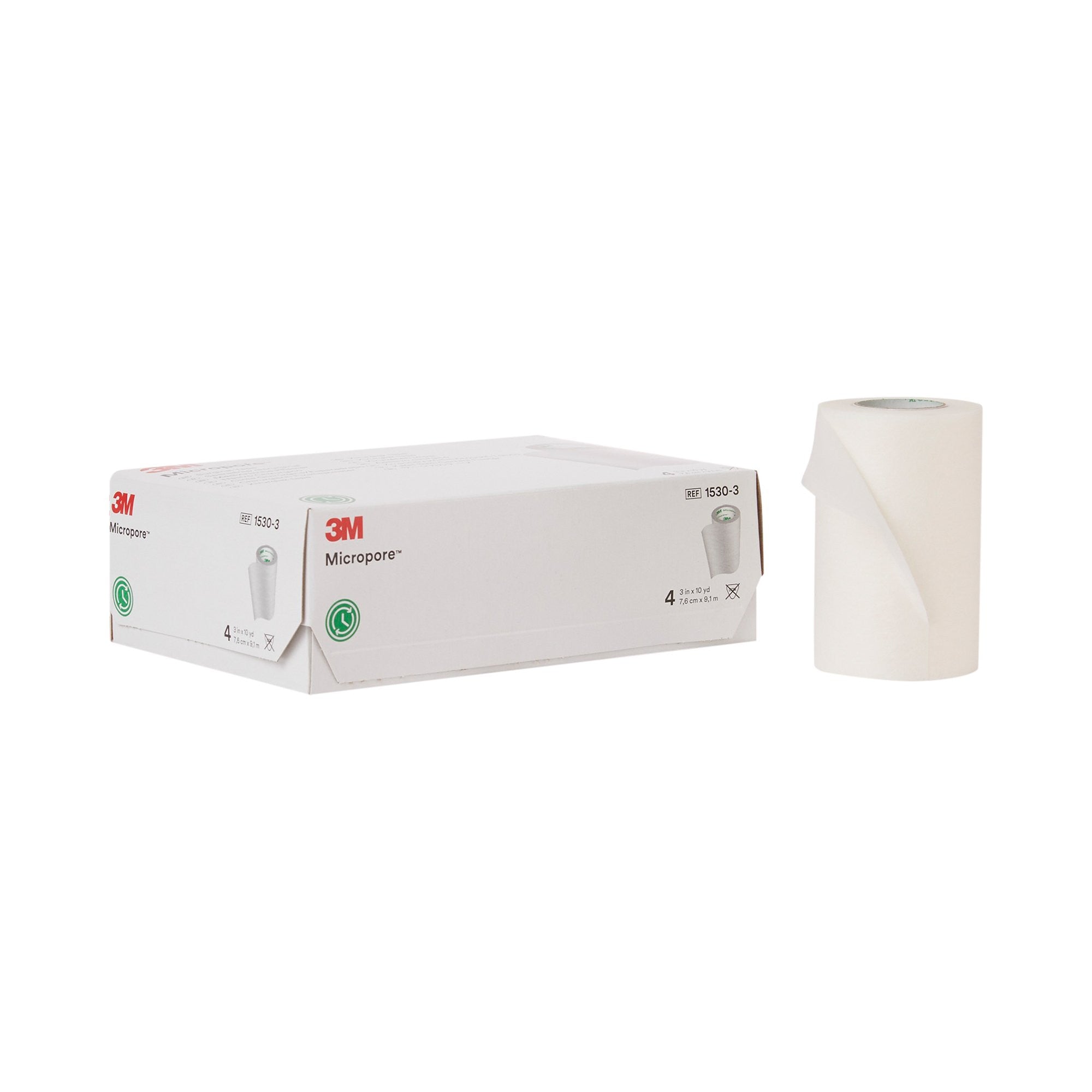 684273 - Micropore - 3M Microfoam Medical Tape White 1 in X 5.5 yd Elastic / Foam, 1528-1, Case of 40, (CS)