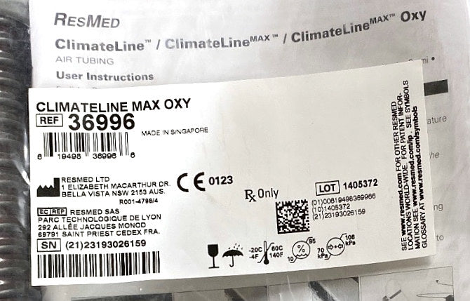 36996 - RESMED - ClimateLine Max Oxy, (EA/1)