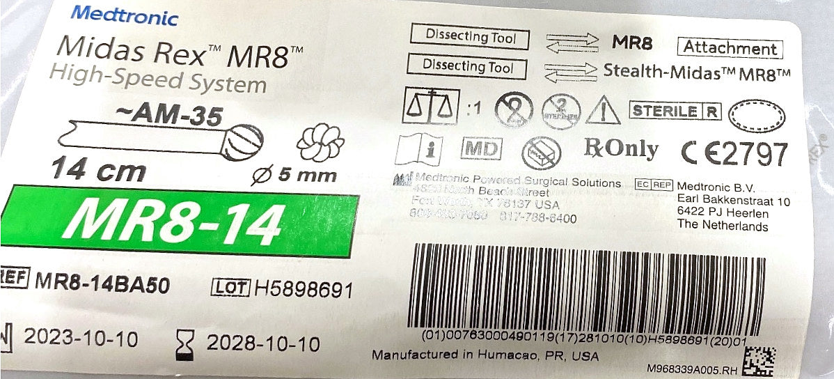 MR8-14BA50 - MEDTRONIC - TOOL MR8-14BA50 MR8 14CM BALL 5MM, (EA/1)