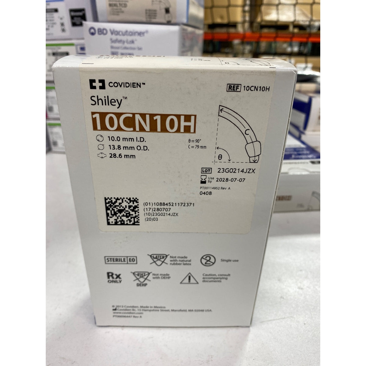 10CN10H - COVIDIEN - Adult Flexible Tracheostomy Tube with TaperGuard Cuff Disposable Inner Cannula, (BX/1)