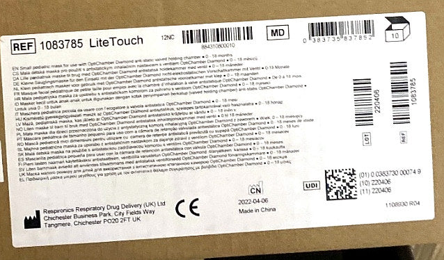 0 - RESPIRONICS - LiteTouch Small Mask - ROW., (BX/10)