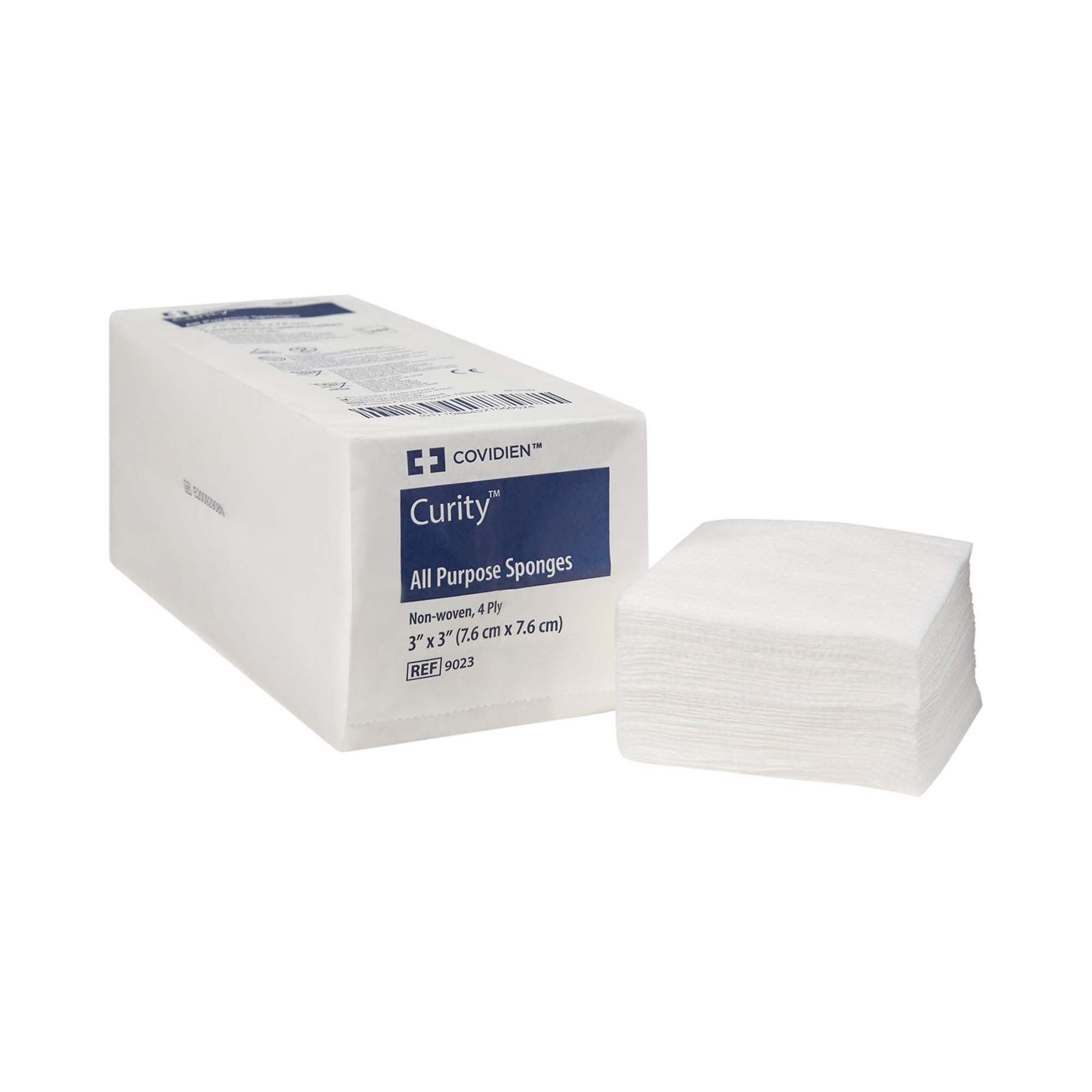 153822 - Curity - Curity Nonwoven Sponge 3 X 3 in 4-Ply NonSterile , 9023, Bag of 200, (BG)