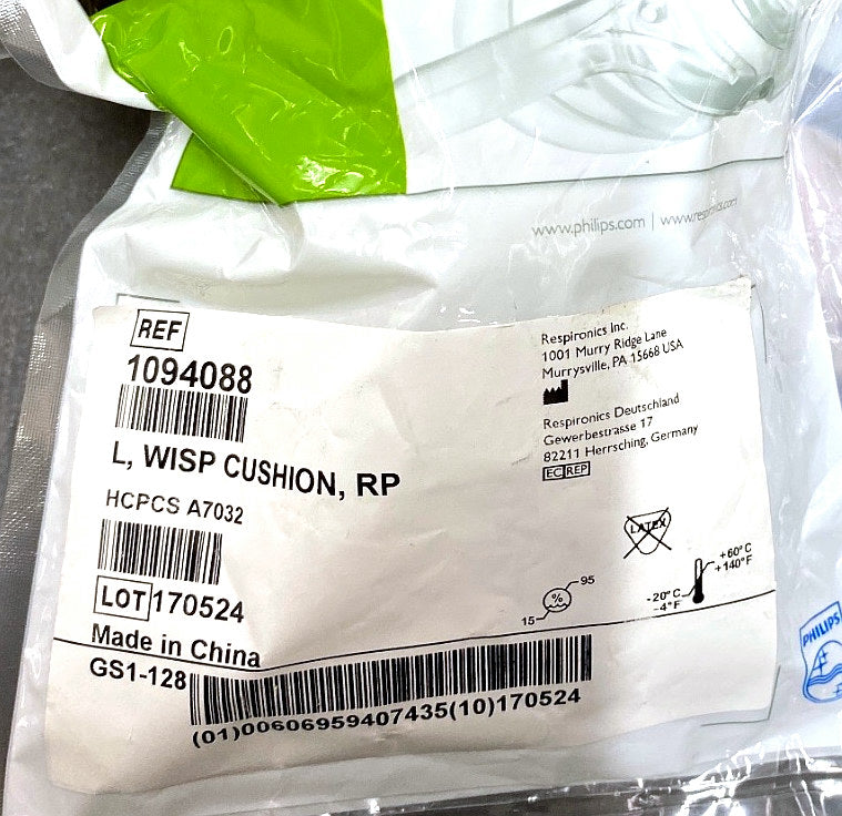 1094088 - RESPIRONICS - L,wisp cushion , rp, (EA/1)