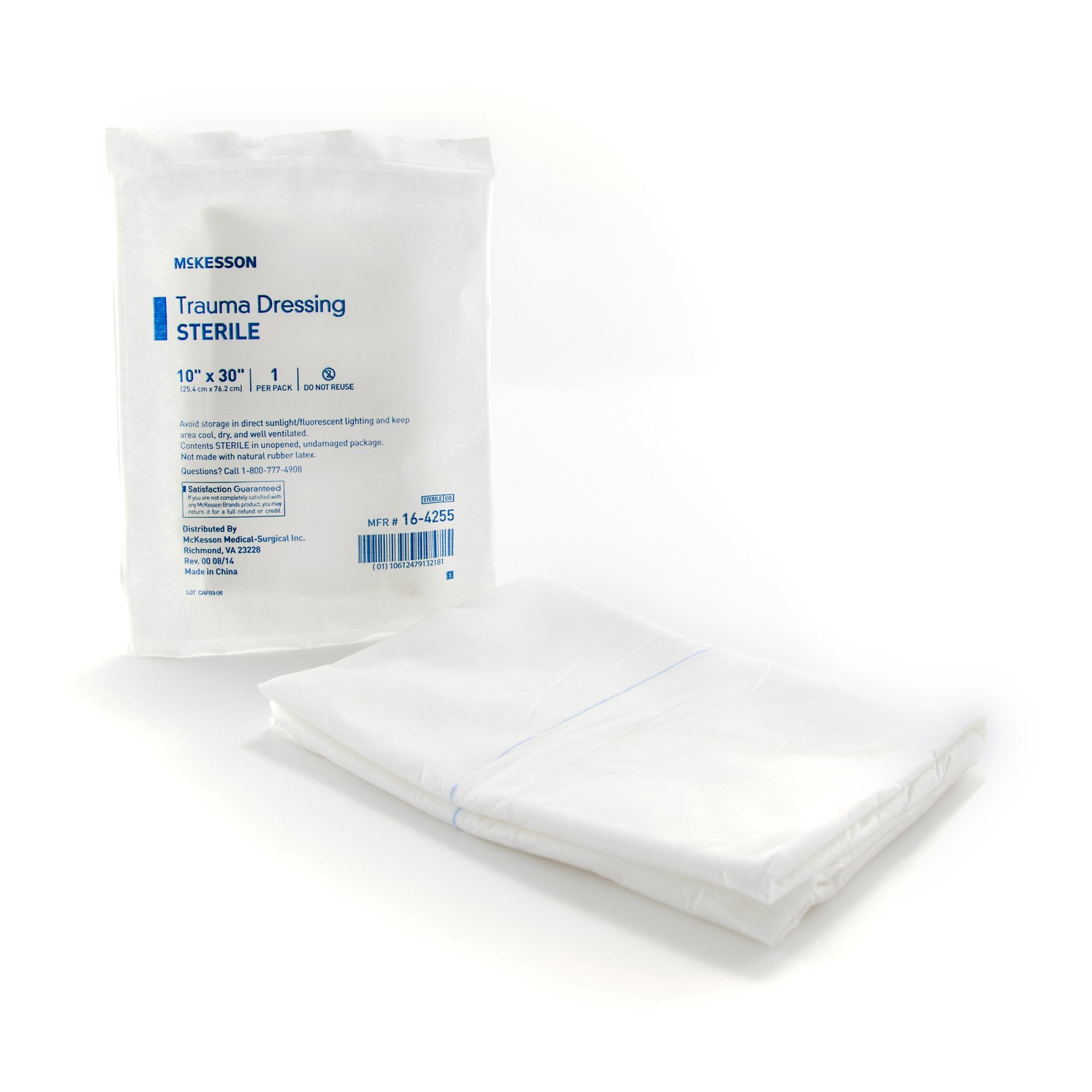 474702 - McKesson - McKesson Trauma Dressing 10 X 30 Inch Sterile 1 per Pack, 16-4255, Case of 50, (CS)