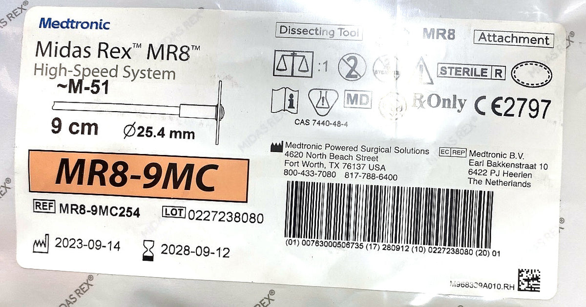 MR8-9MC254 - MEDTRONIC - TOOL MR8-9MC254 MR8 9CM DMD WHL 25.4MM, (EA/1)