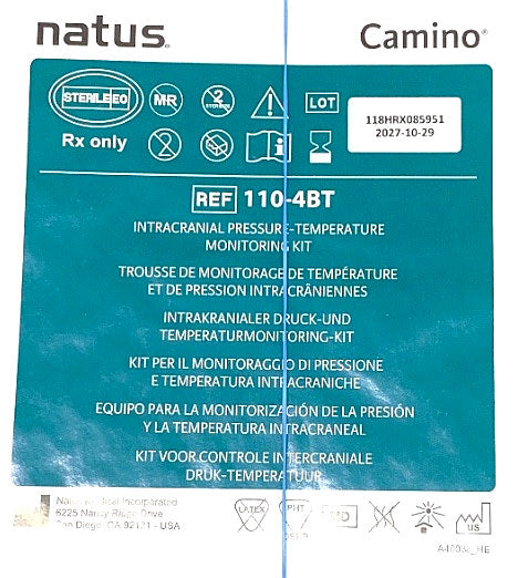 110-4BT - NATUS - Intracranial pressure monitoring kit, (EA/1)