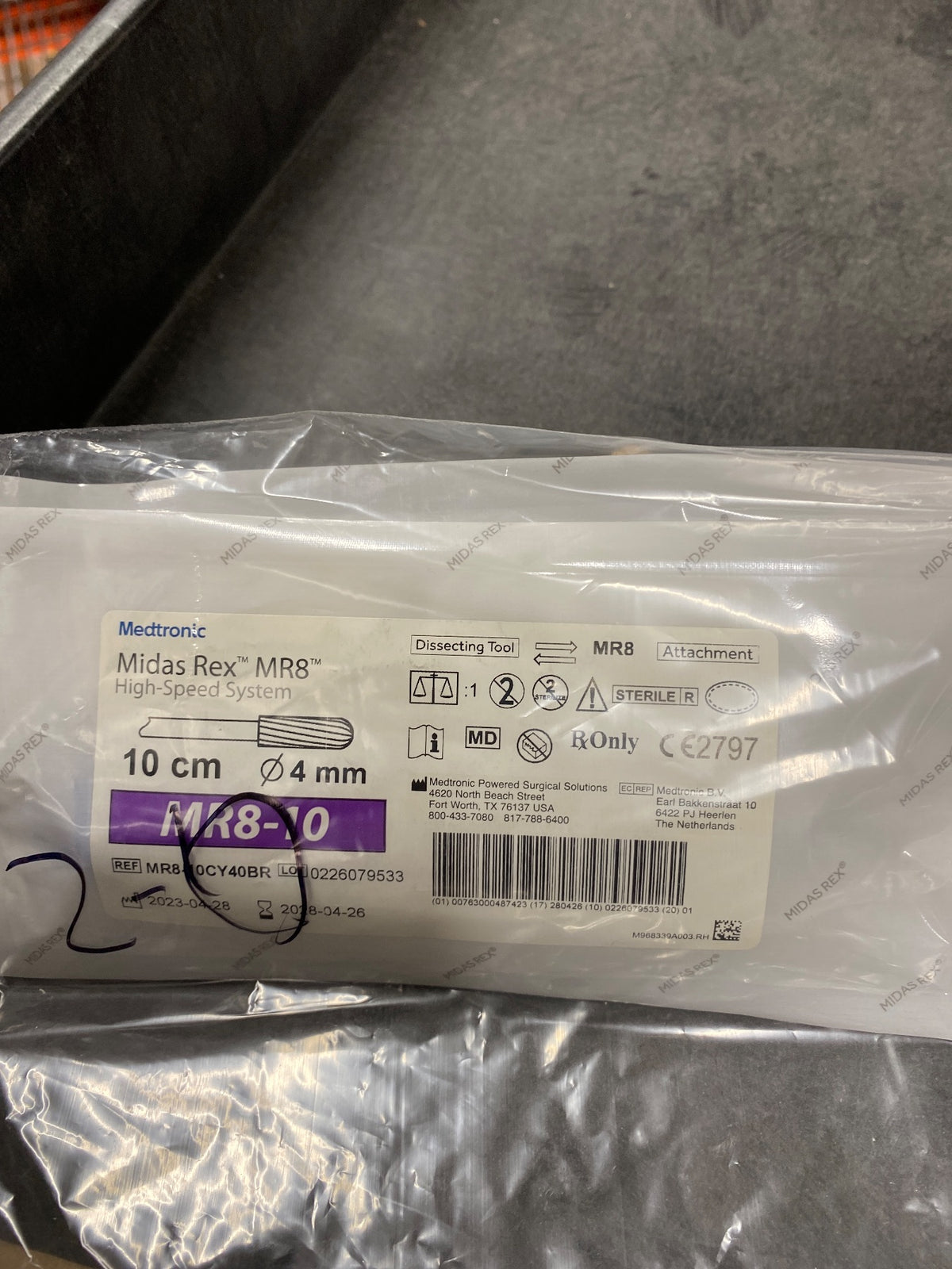 MR8-10CY40BR - MEDTRONIC - TOOL MR8-10CY40BR MR8 10CM CYL BARL 4MM, (EA/1)