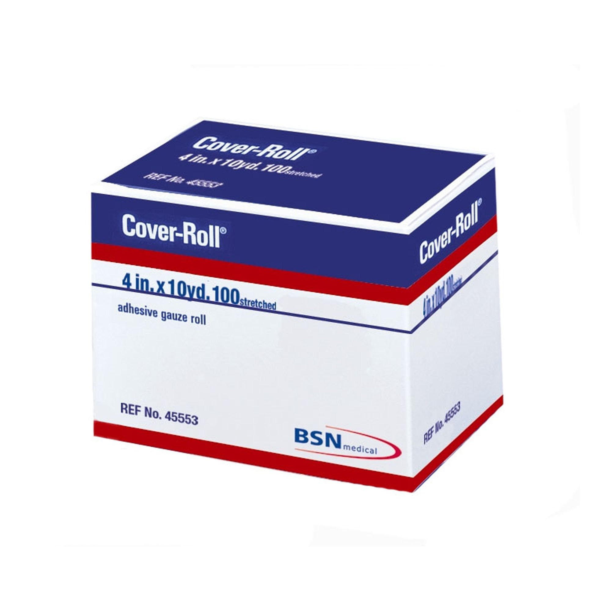 191704 - Cover-Roll - Cover-Roll Stretch Dressing Retention Tape with Liner White 4 in X 10 yd Nonwoven Polyester, 45553, Box of 1, (BX)